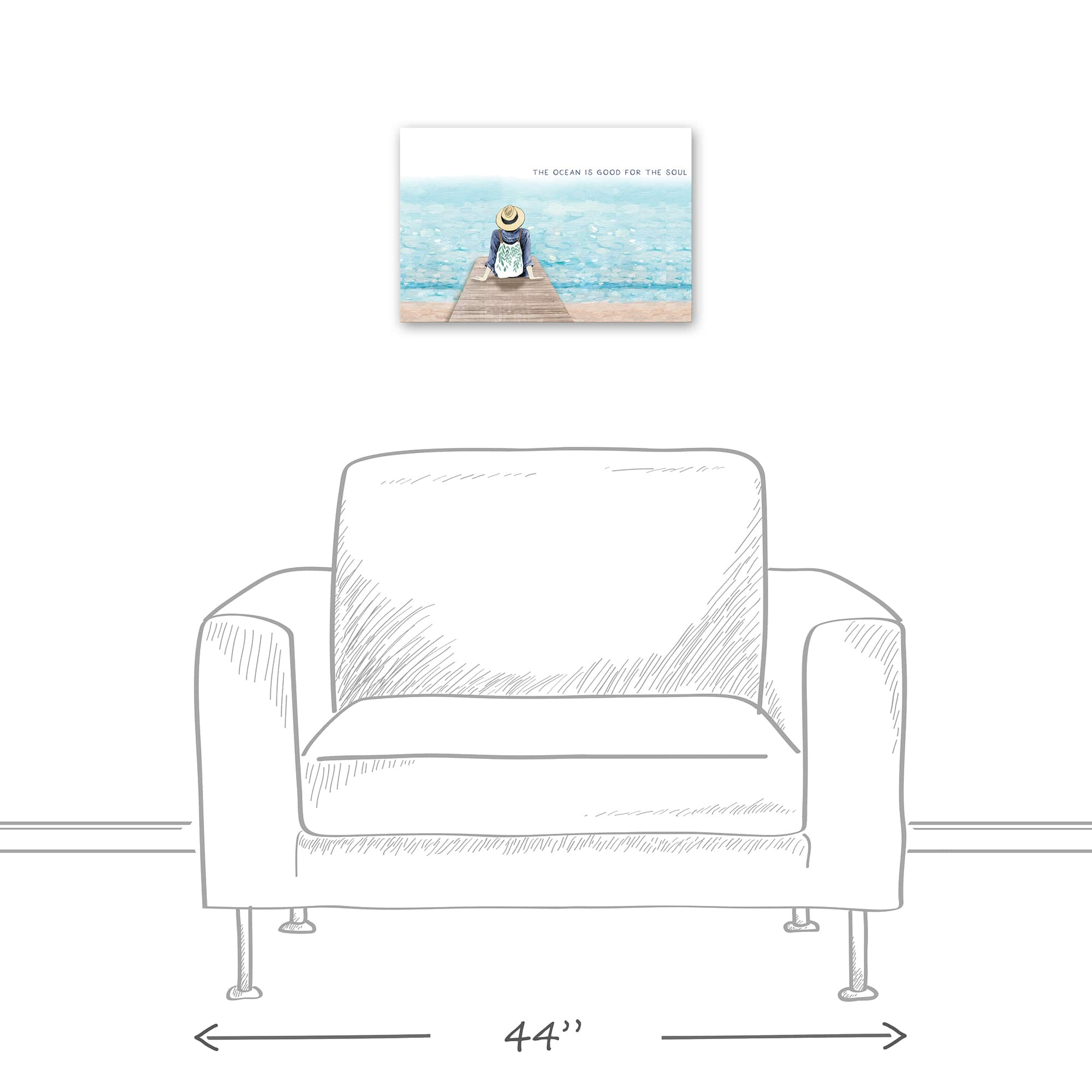 The Ocean is Good for the Soul Canvas Wall Art