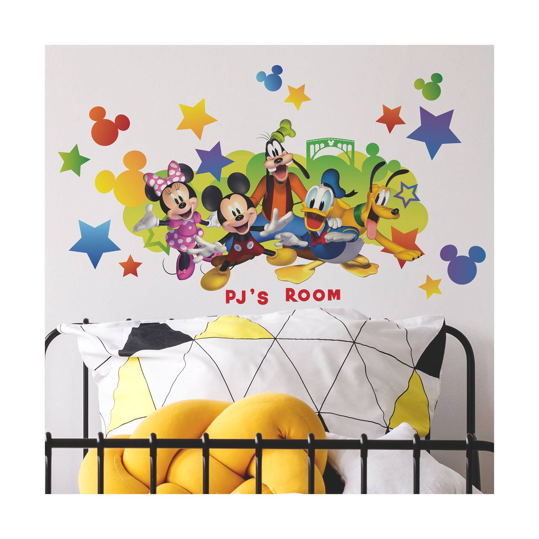 RoomMates Mickey & Friends Giant Wall Decals with Personalization