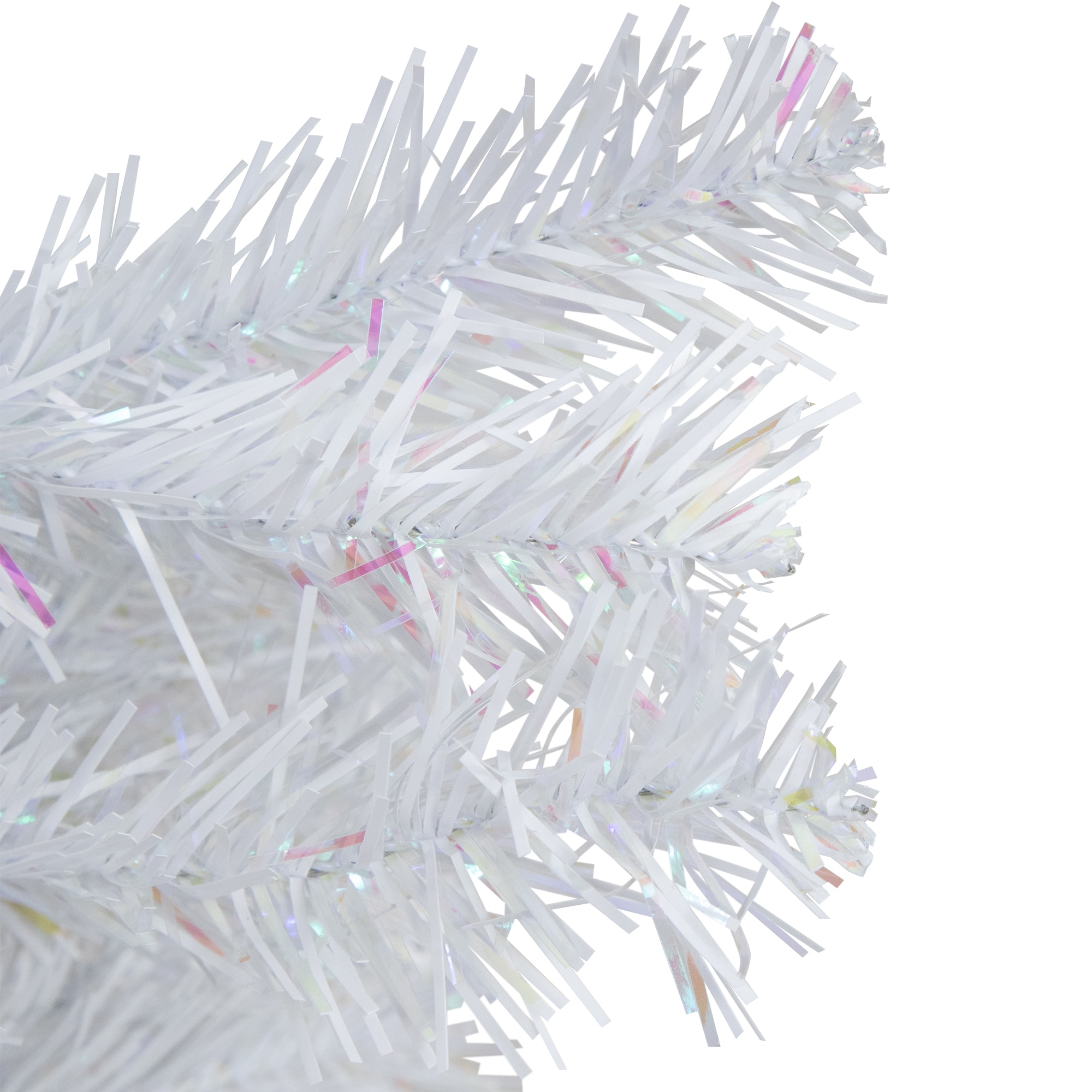 18&#x22; Unlit White Iridescent Spruce Artificial Christmas Tree