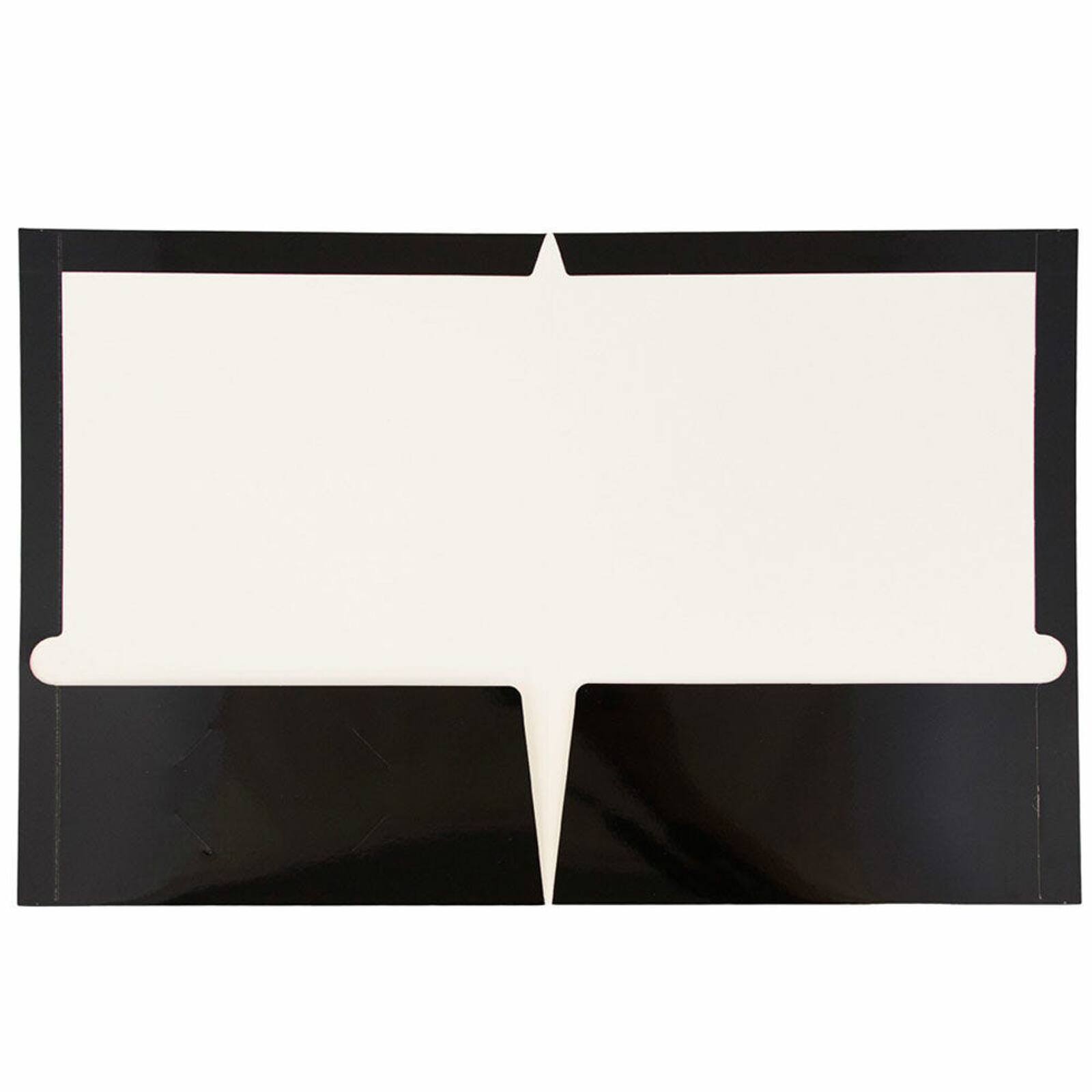 JAM Paper Glossy Two Pocket Folders, 12ct.