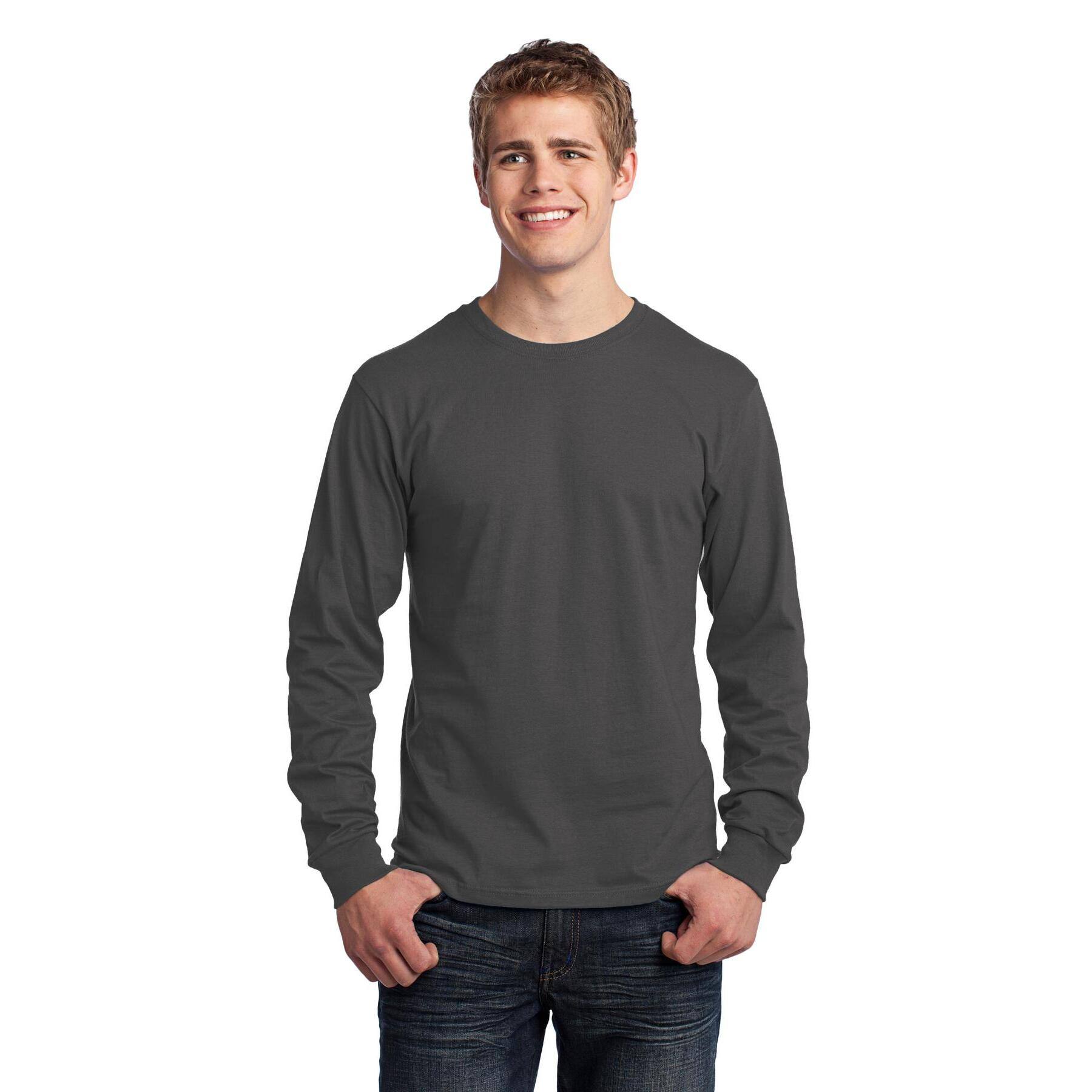 Port & Company® Core Cotton Long Sleeve Crew Neck T-Shirt