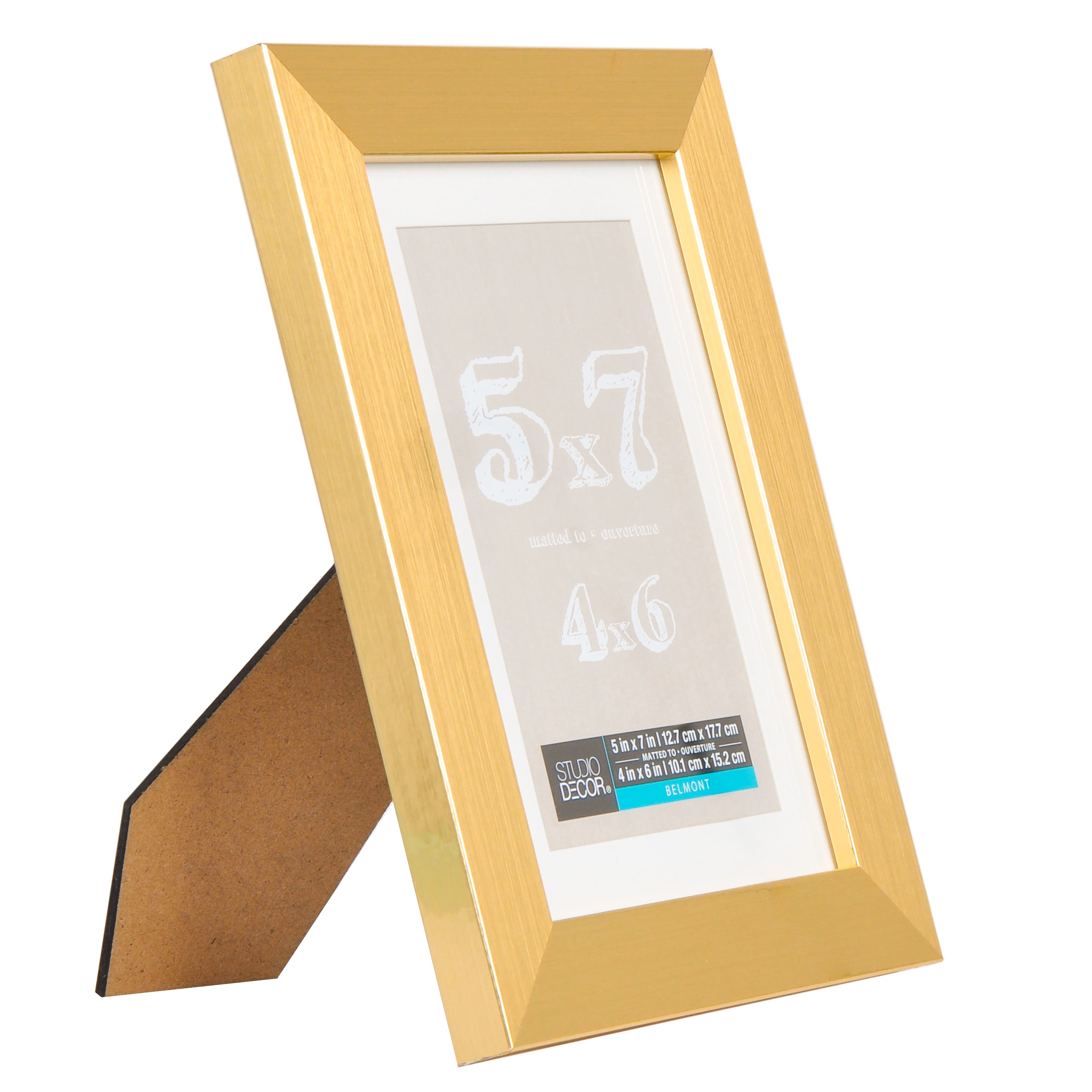 8 Pack: Gold Metallic Frame with Mat, Belmont by Studio D&#xE9;cor&#xAE;