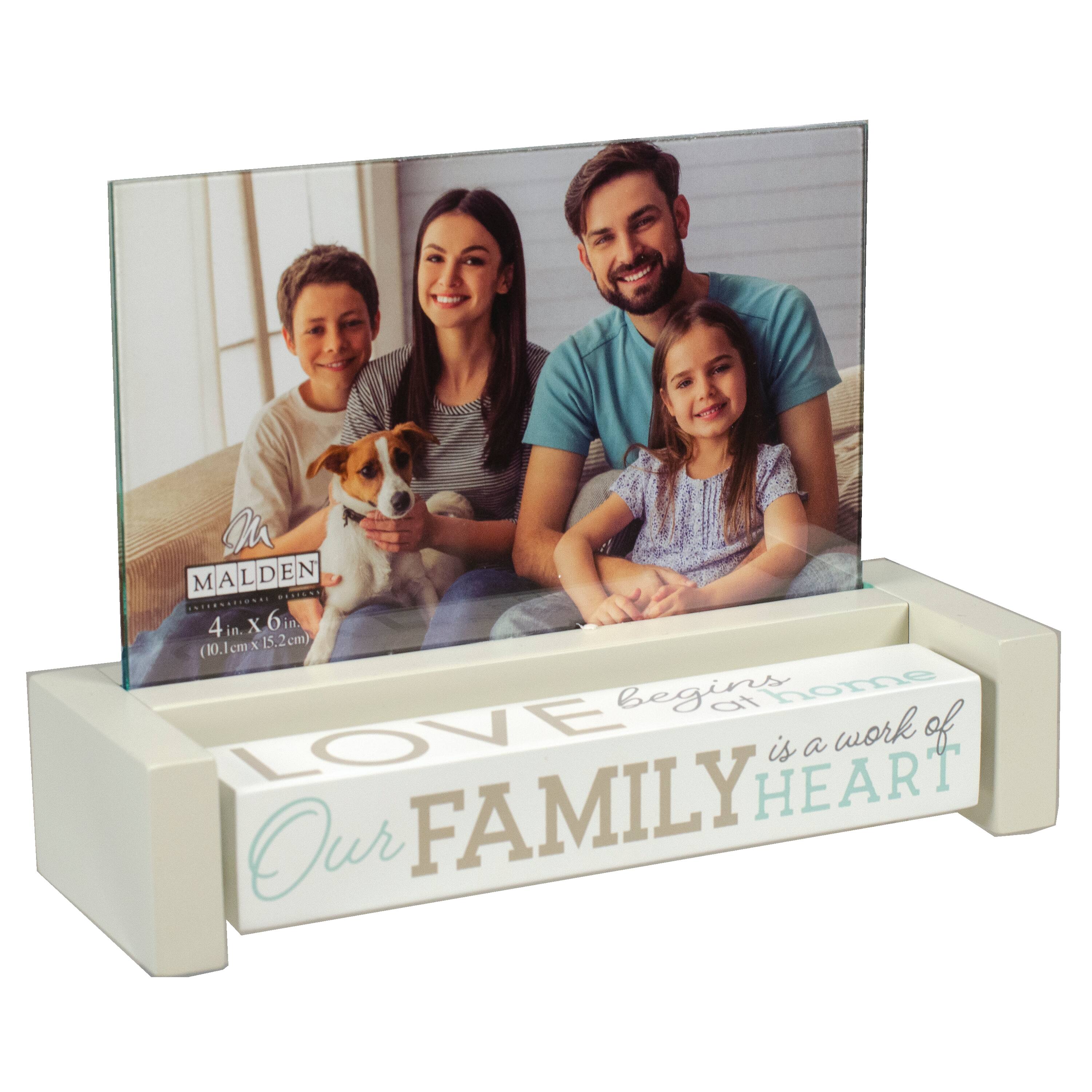 Malden International Designs Family 4&#x22; x 6&#x22; Spin Quote Frame