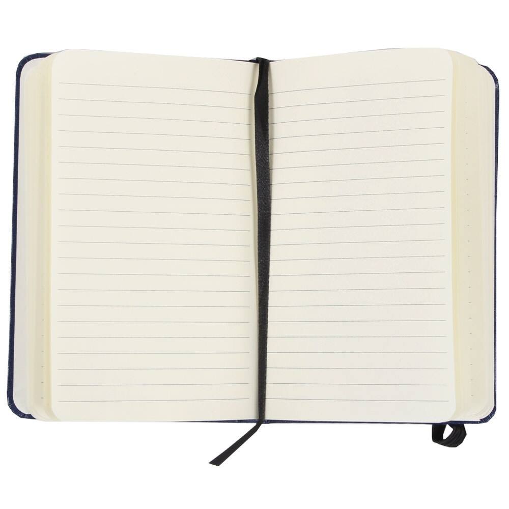 JAM Paper Small Hardcover Notebook with Elastic Band
