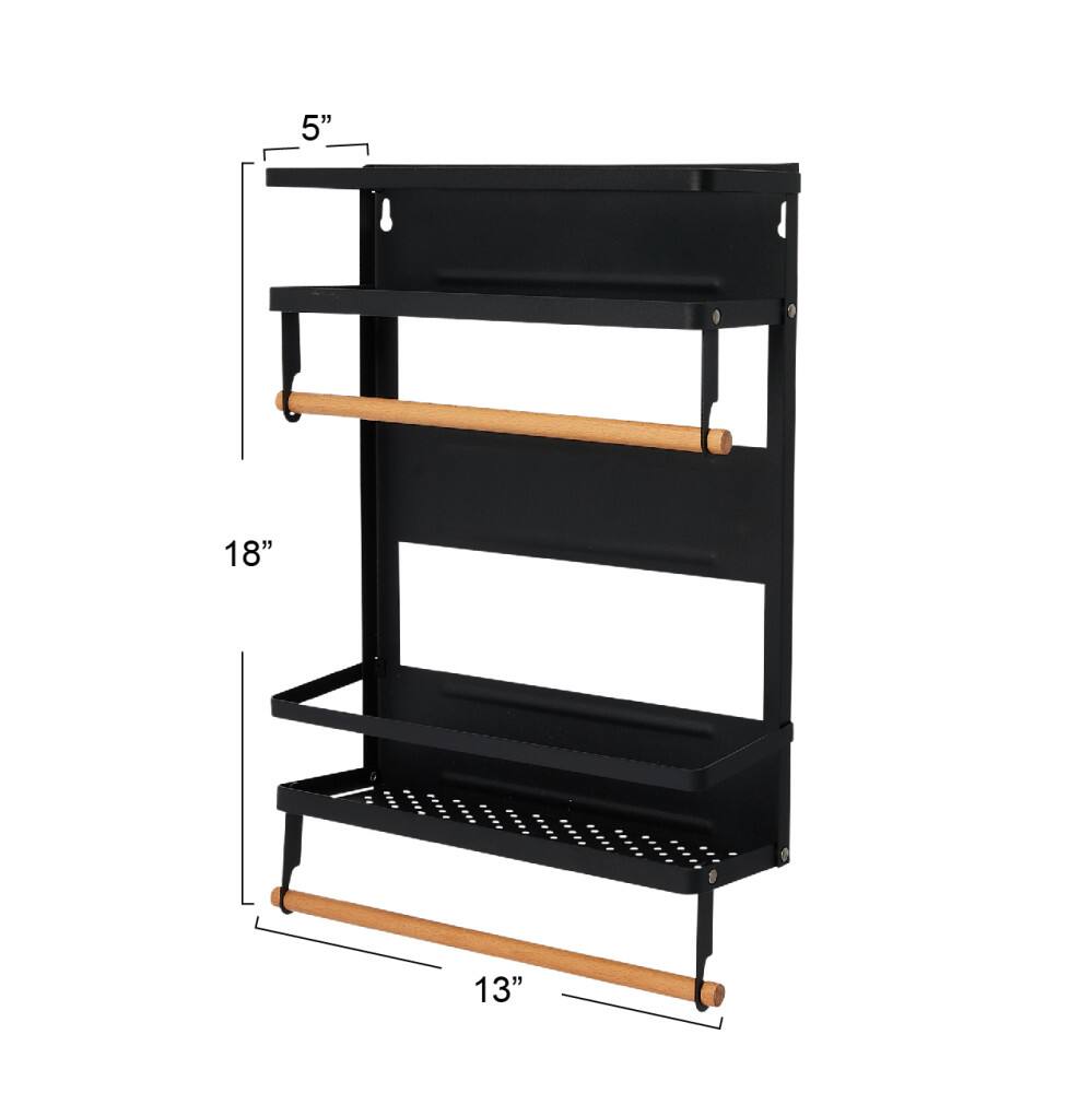 Household Essentials Metal Organizer with Paper Towel Holder