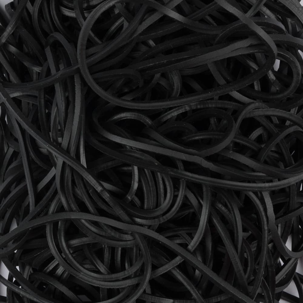 JAM Paper Size 19 Black Rubber Bands, 100ct.