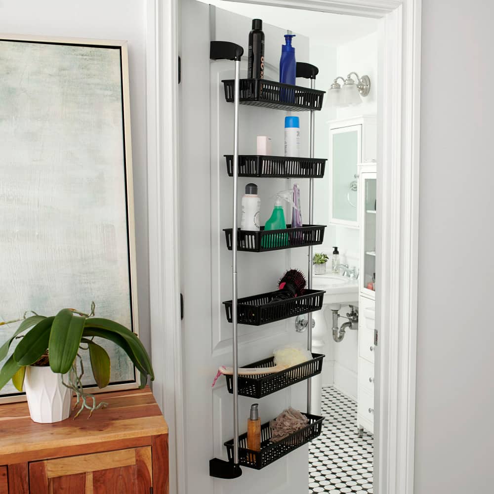 Household Essentials Over the Door Storage Rack
