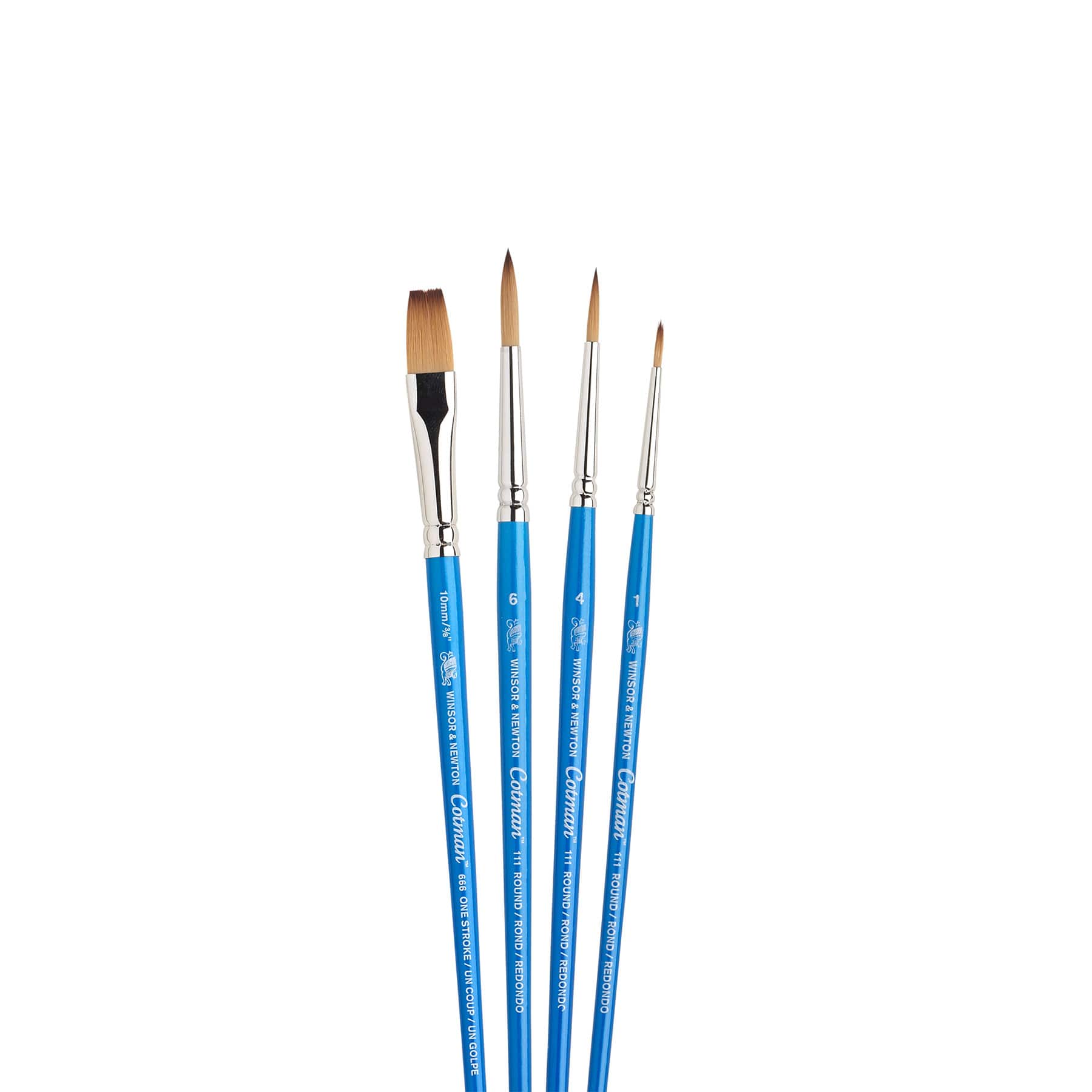 Winsor & Newton® Cotman® Short Handle Brush 4 Pack