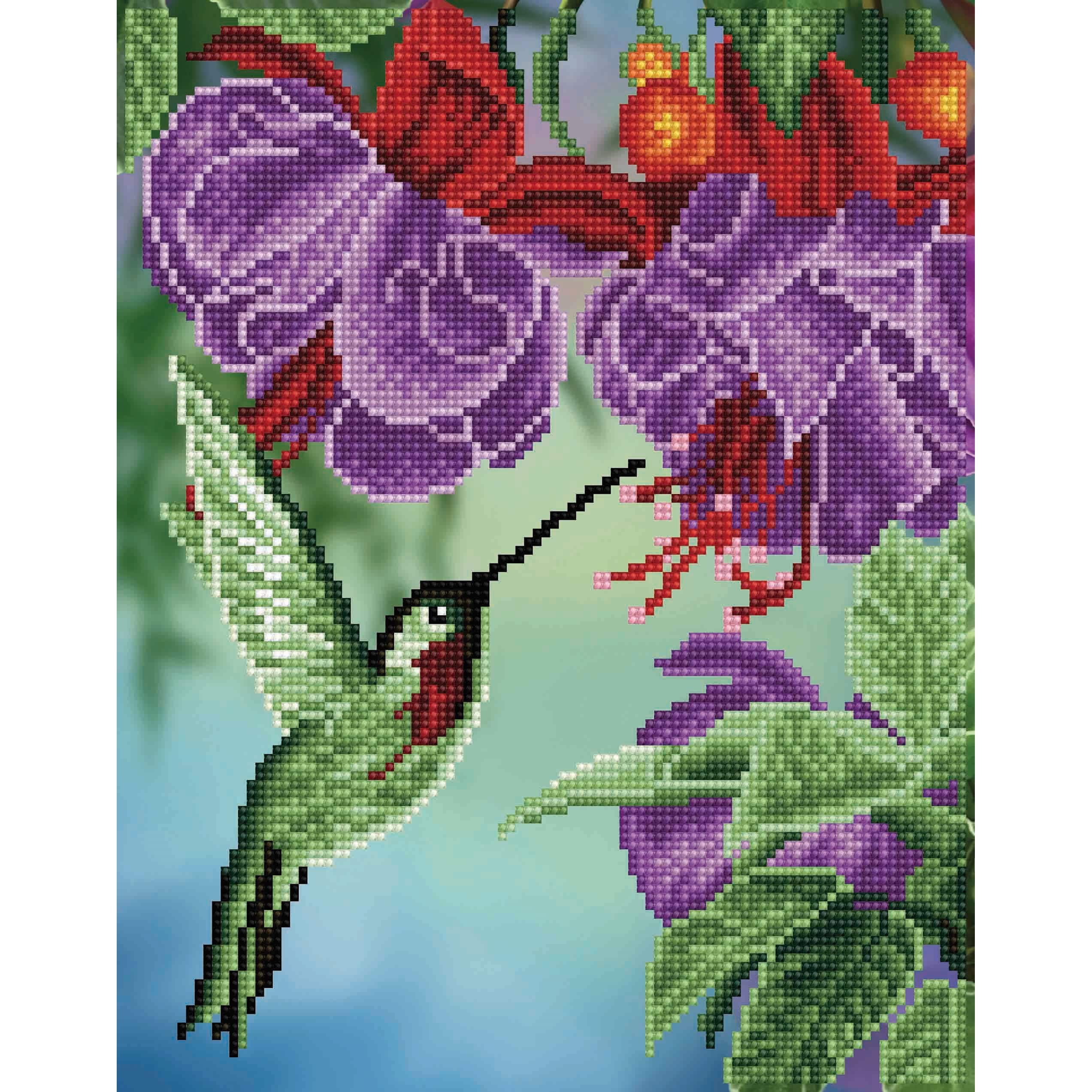 Diamond Dotz 12 x 12 Hummingbird Travels Embroidery Facet Art Kit