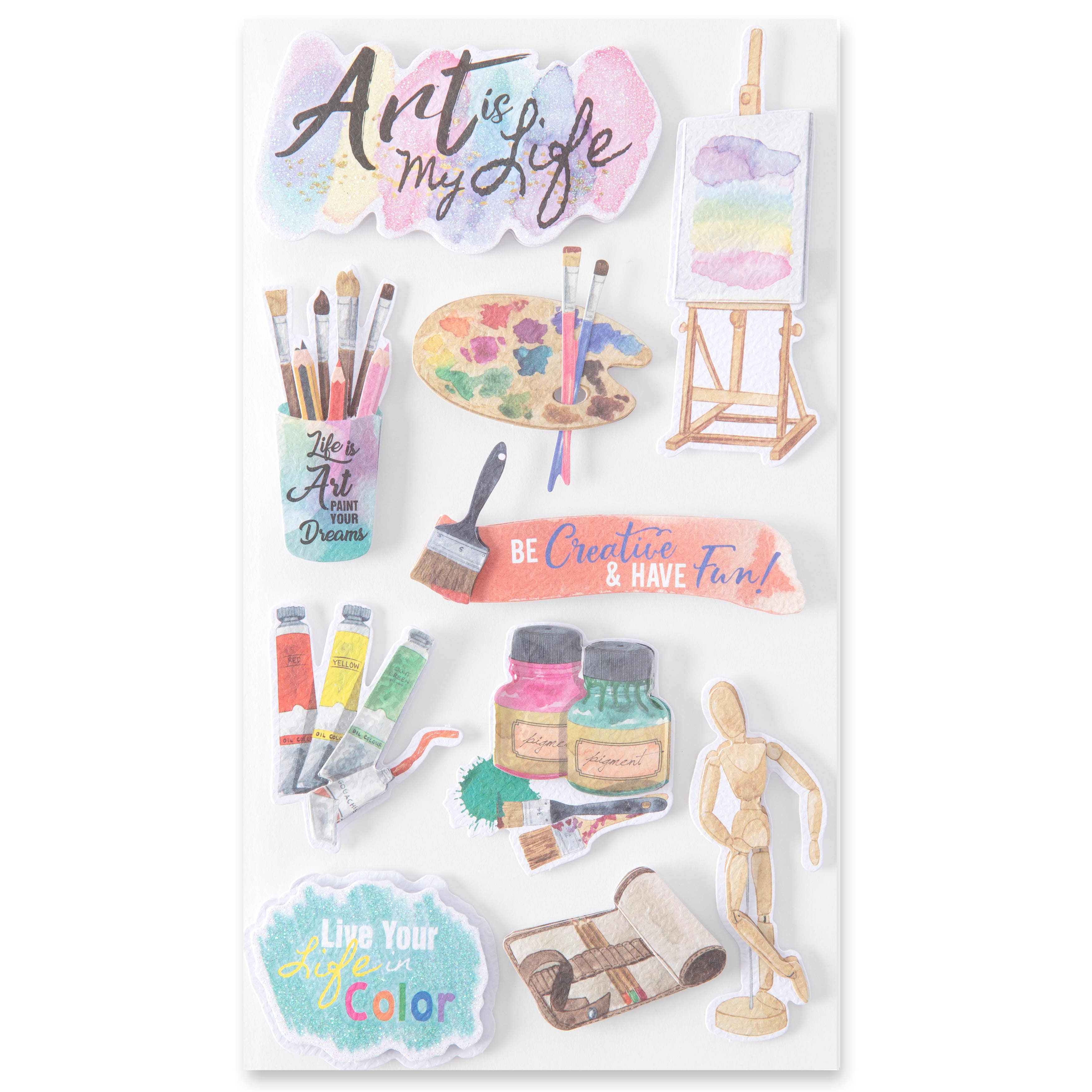 Painting Dimensional Stickers by Recollections™