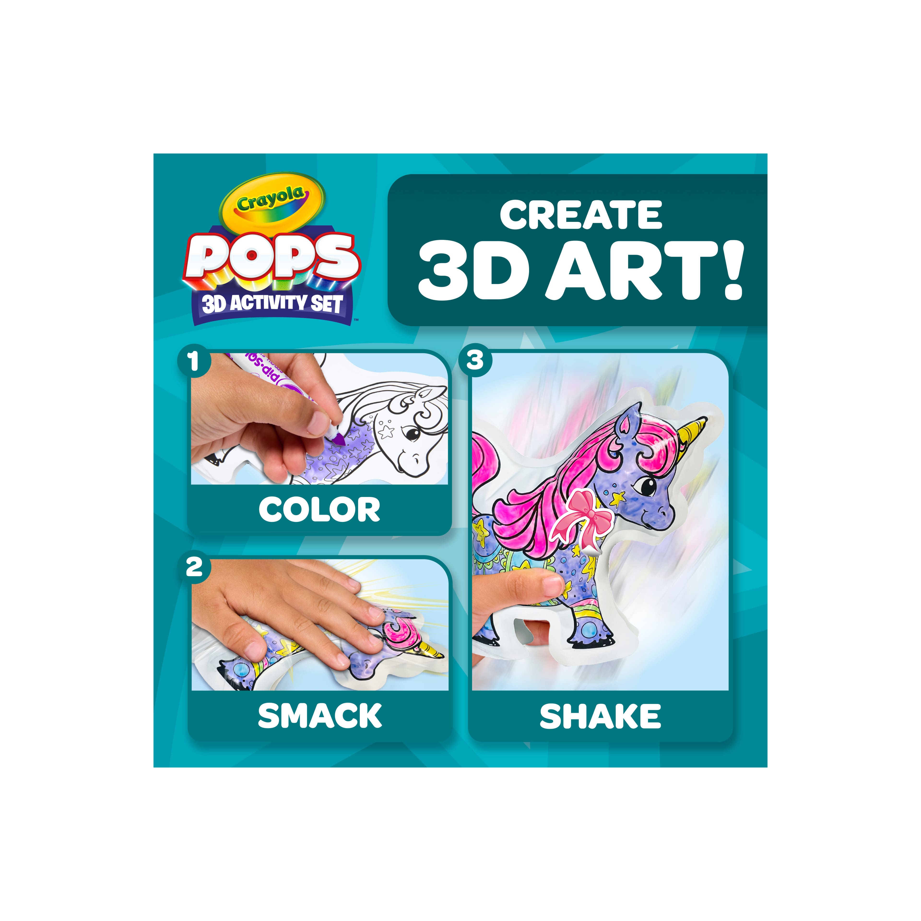 Crayola&#xAE; Pops Unicorns 3D Activity Set