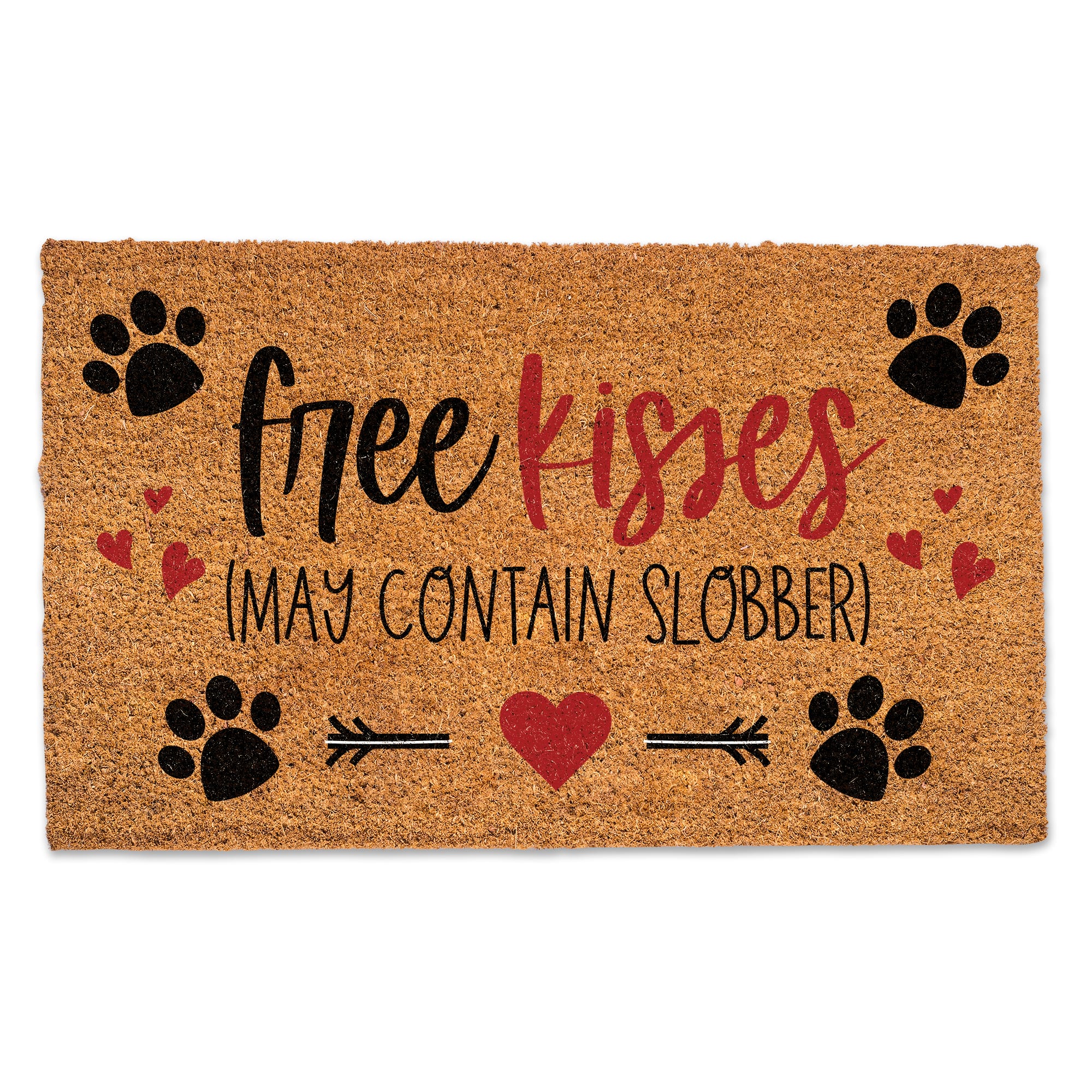 Free Kisses May Contain Slobber Doormat