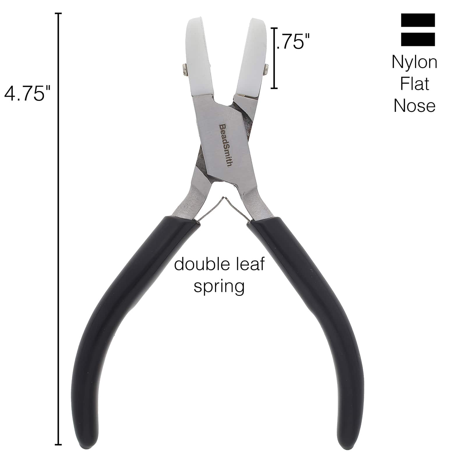 The Beadsmith&#xAE; Double Nylon Jaw Flat Nose Pliers