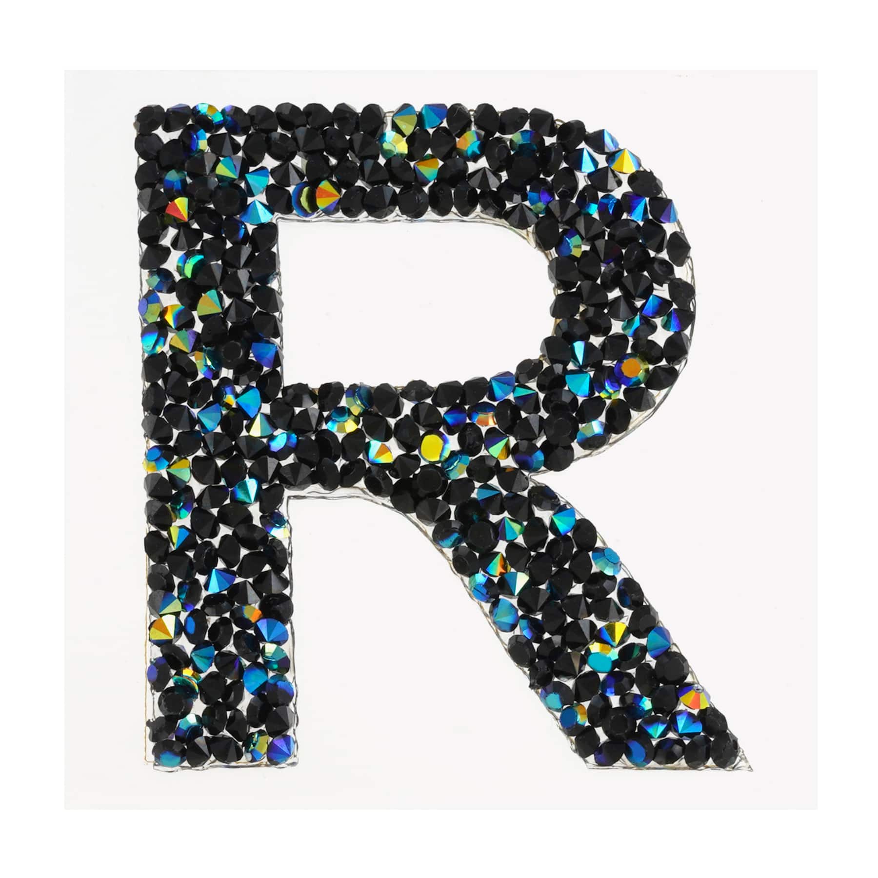 12 Pack: Black AB Letter Bling Sticker by Recollections®