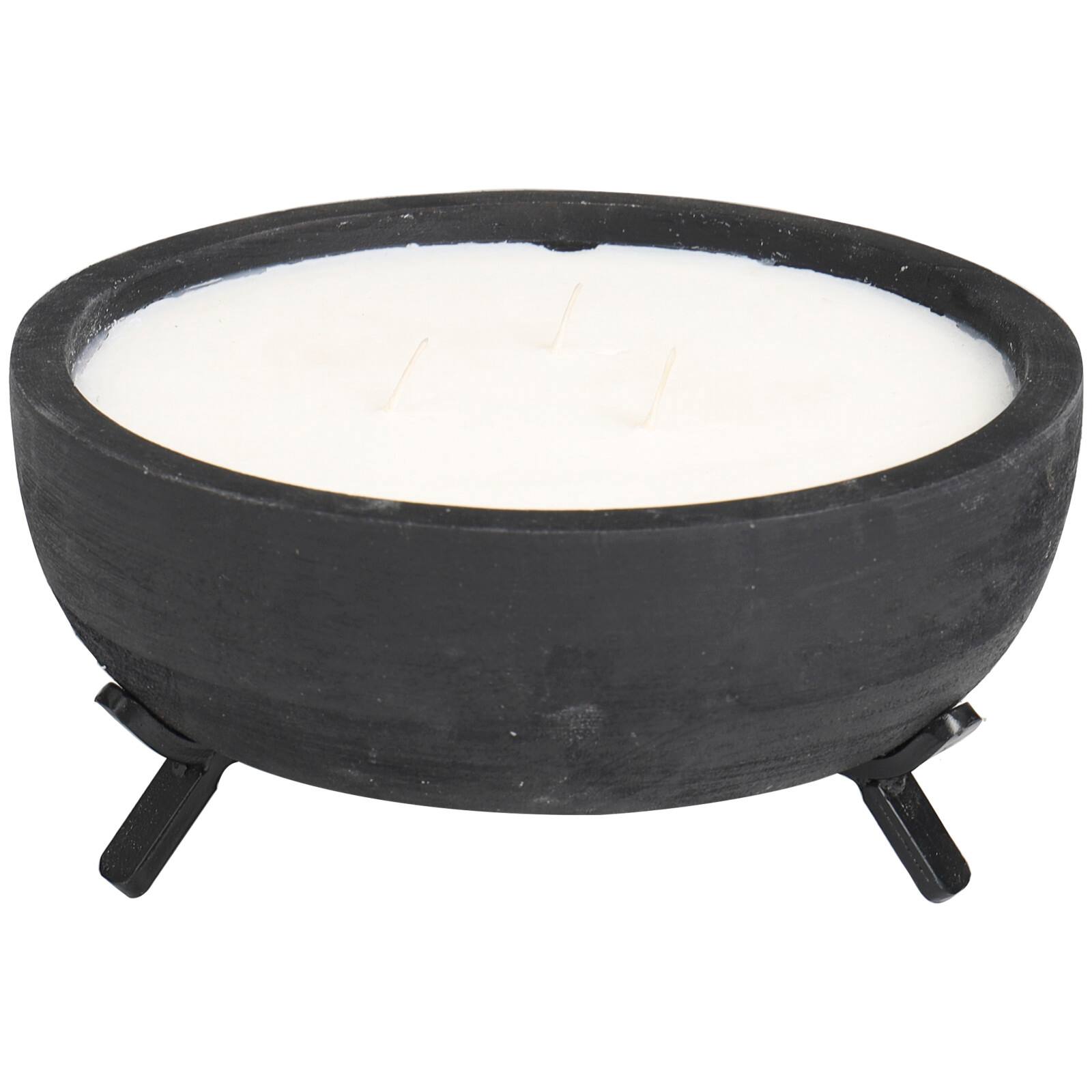 Sauvignon Blanc Scented 3-Wick Candle in Black Tripod Bowl