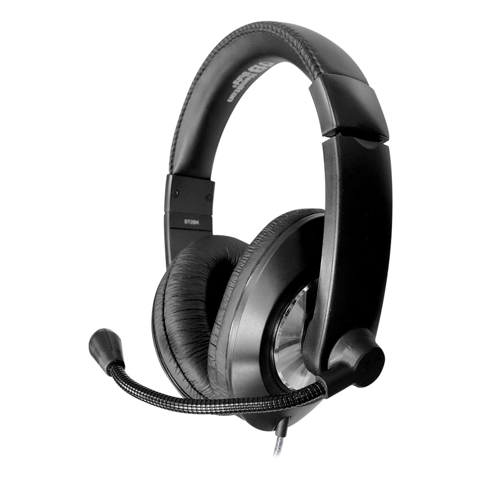 HamiltonBuhl® Smart-Trek™ Deluxe Stereo Headset with Gooseneck Microphone