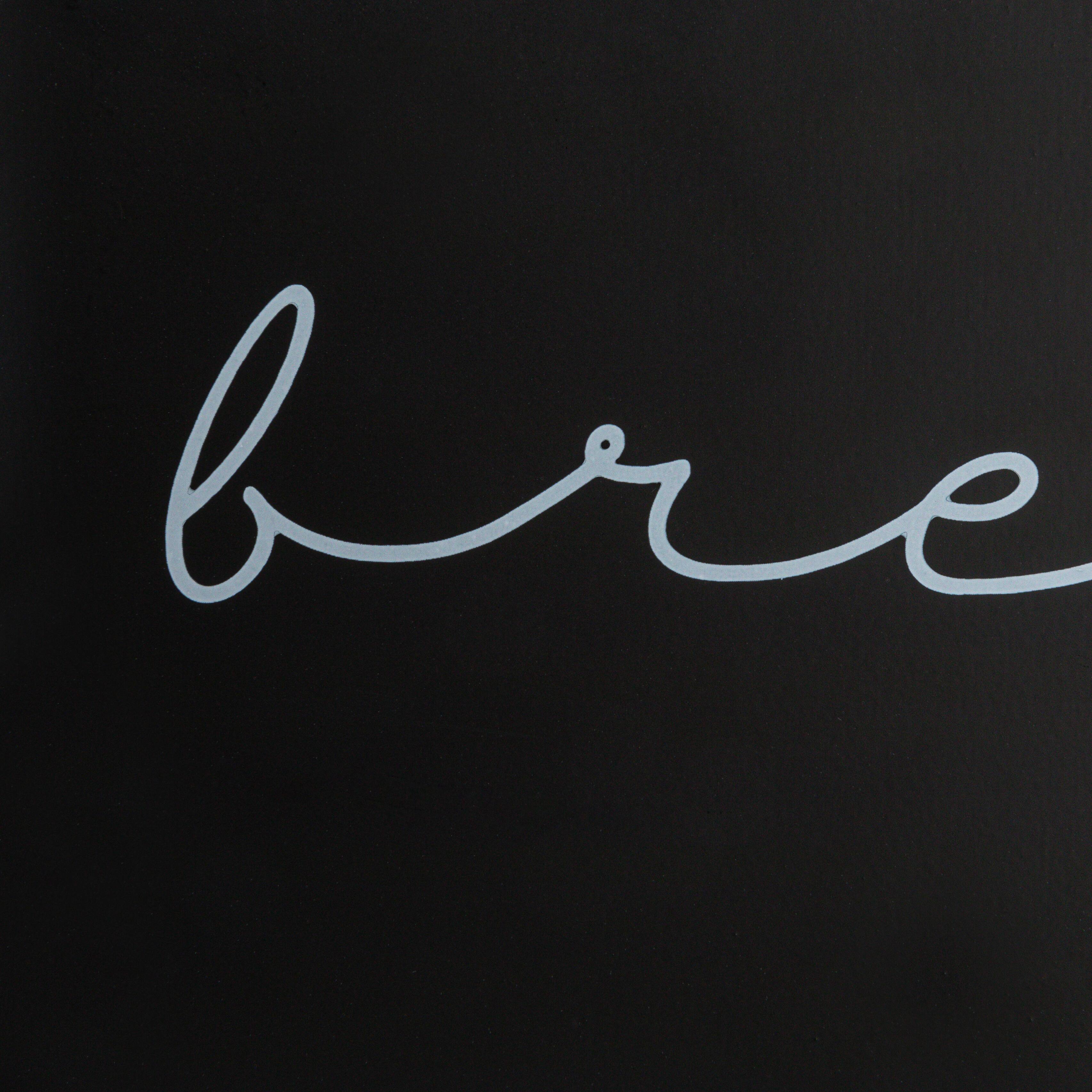 Hello Honey® 11.75" Black Metal Bread Bin with Bamboo Lid