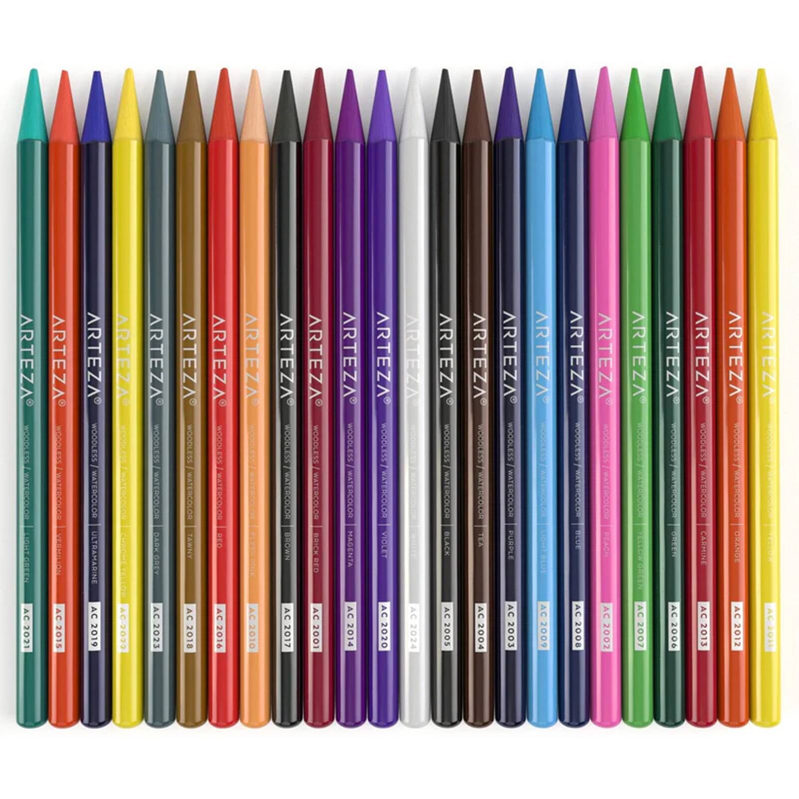 Arteza&#xAE; 24 Piece Woodless Watercolor Pencils