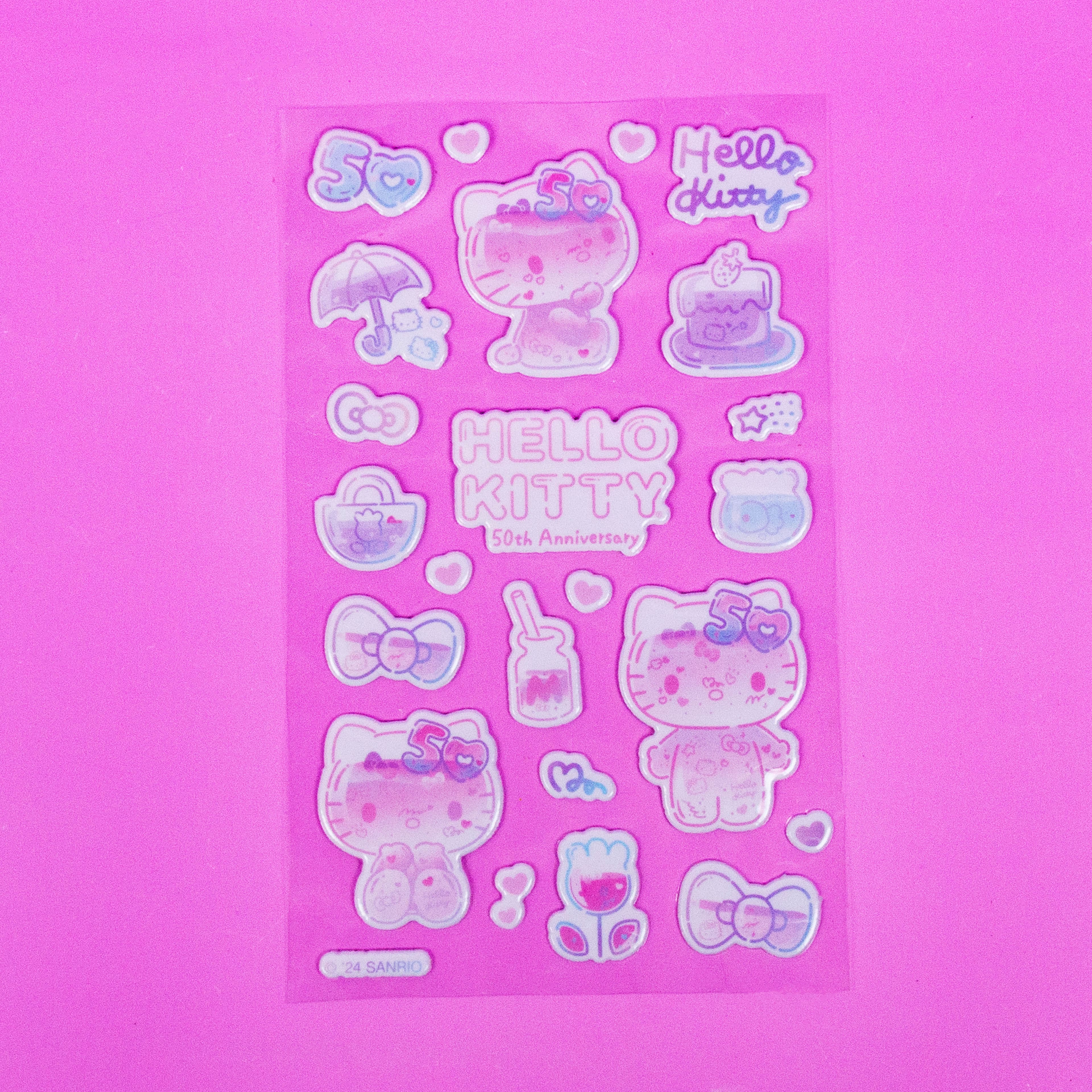 STMT&#xAE; Hello Kitty&#xAE; 50th Anniversary Pastel Puffy Stickers