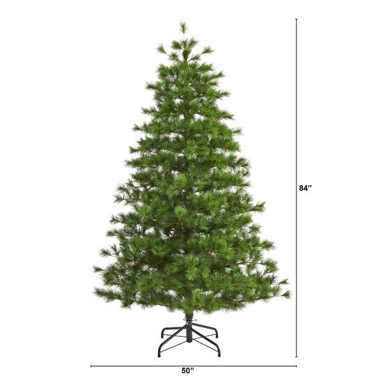 7ft. Unlit Yukon Mixed Pine Artificial Christmas Tree ...
