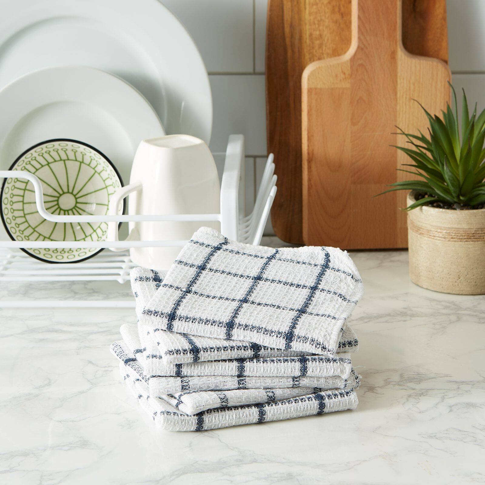 Nautical Blue Scrubber Dishcloth, 6ct.