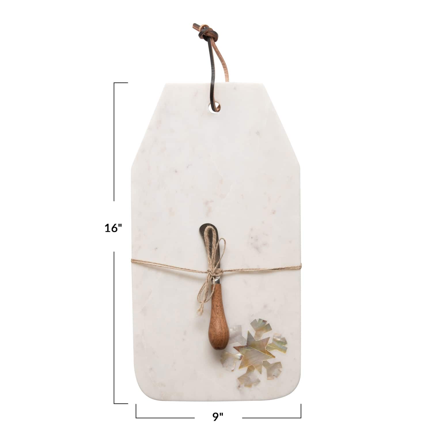 Hello Honey® Marble Cheese Cutting Board & Canape Knife Set