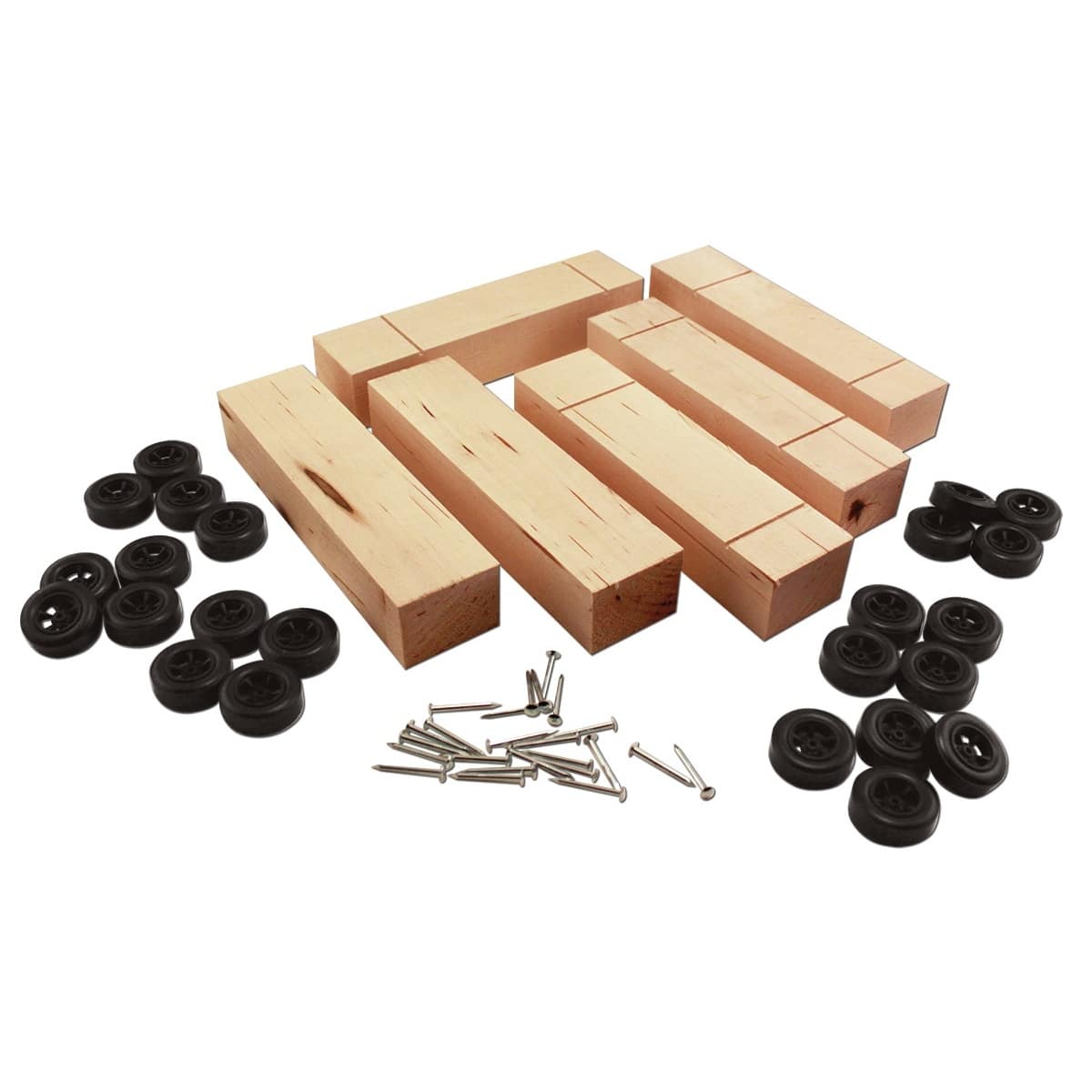 Woodland Scenics Basic Blocks With Wheels & Axels