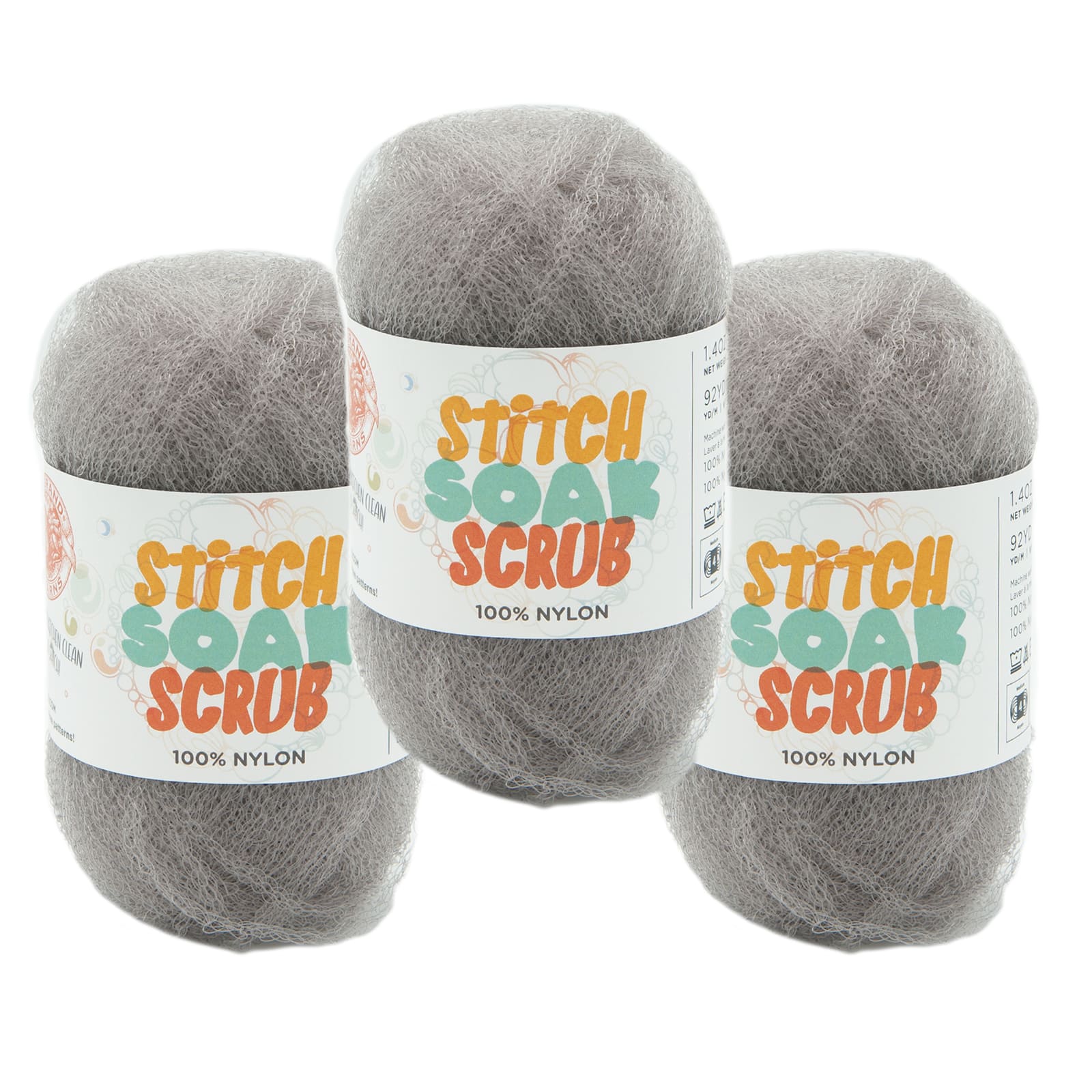 3 Pack Lion Brand&#xAE; Stitch Soak Scrub Yarn