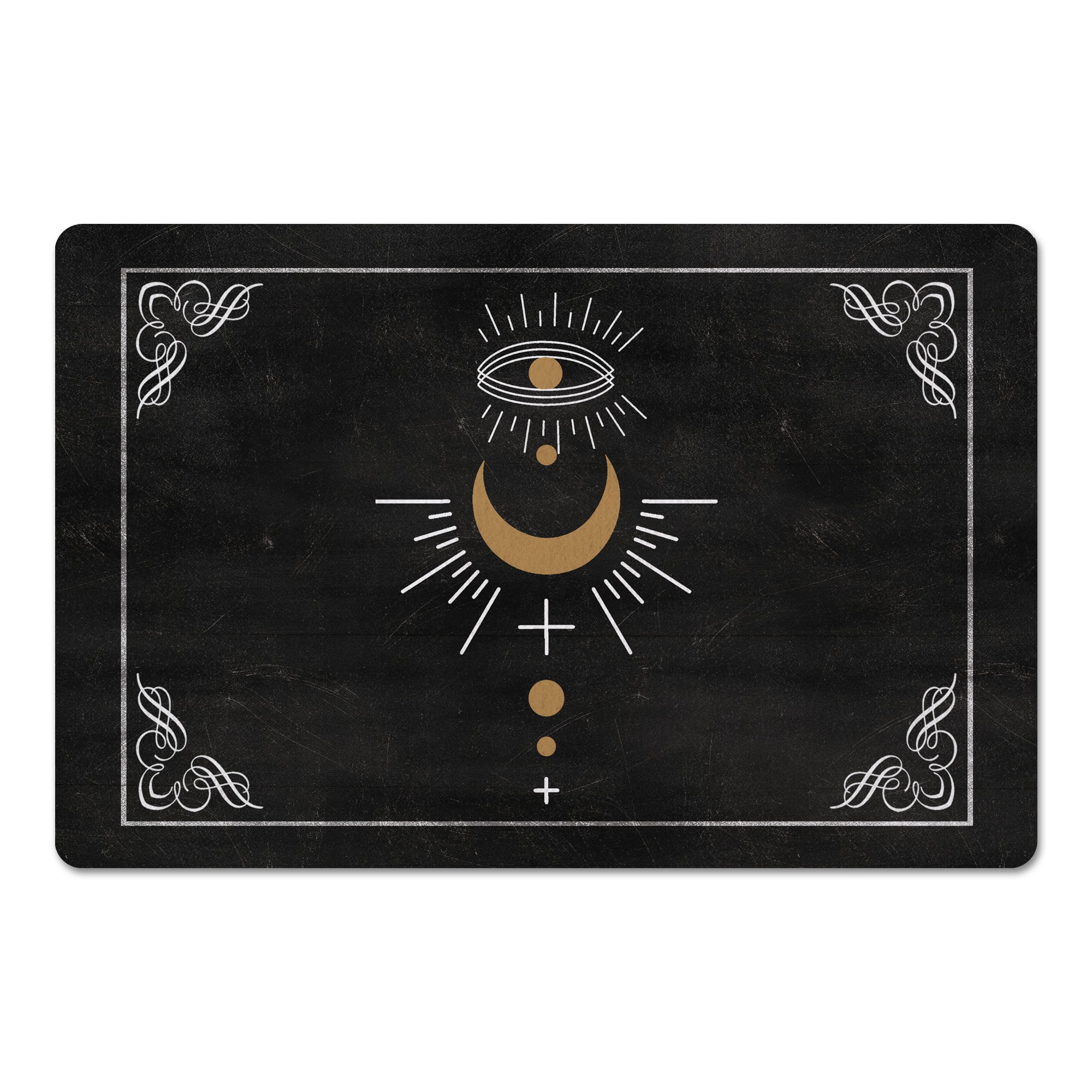 Eye Moon Boarder 1 27&#x22; x 18&#x22; Floor Mat
