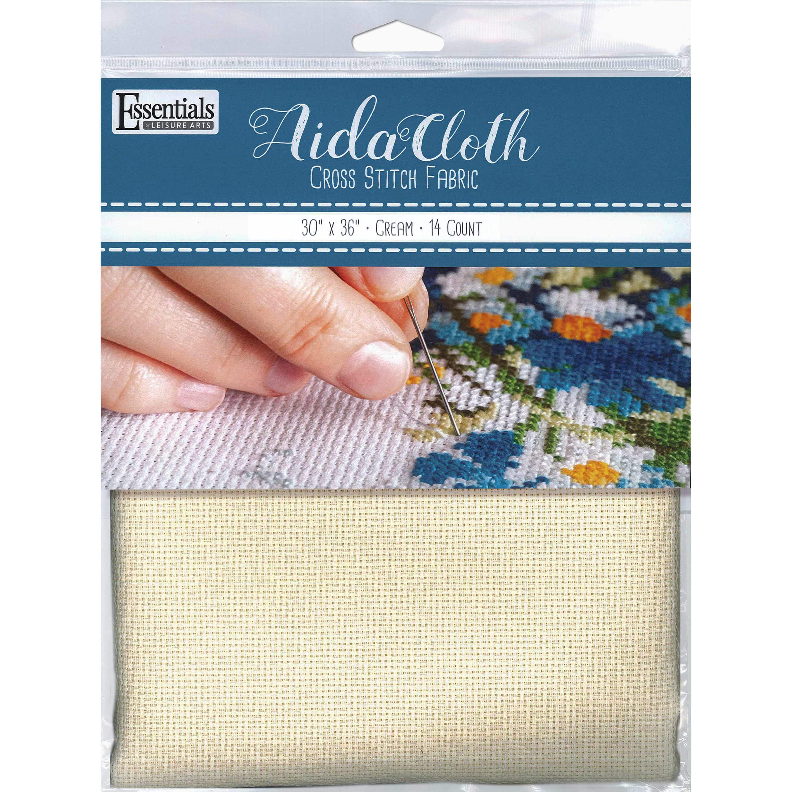 Essentials by Leisure Arts 14 Count Aida Cloth, 30 x 36 in Cream