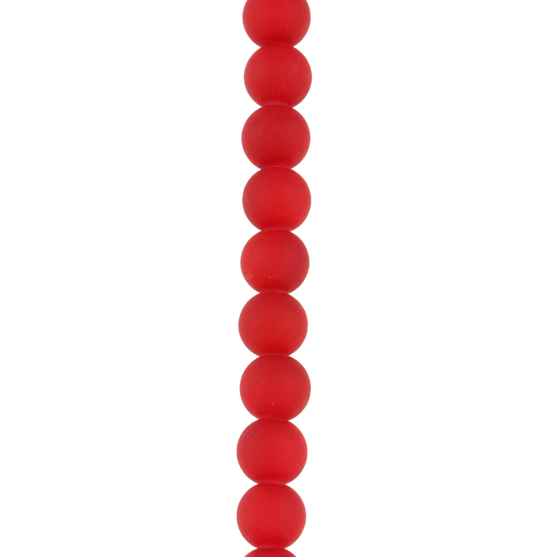 12 Pack: Red Round Glass Beads, 9mm by Bead Landing&#x2122;