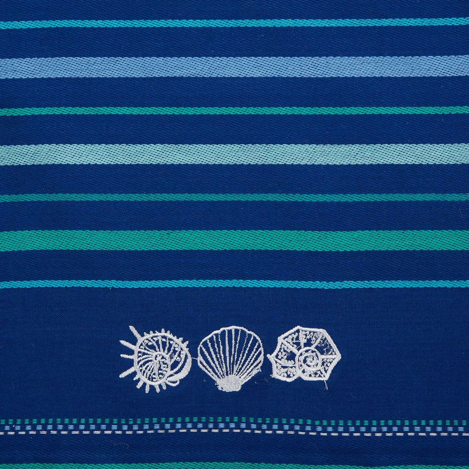 DII® Embroidered Blue Sea Dishtowel Set