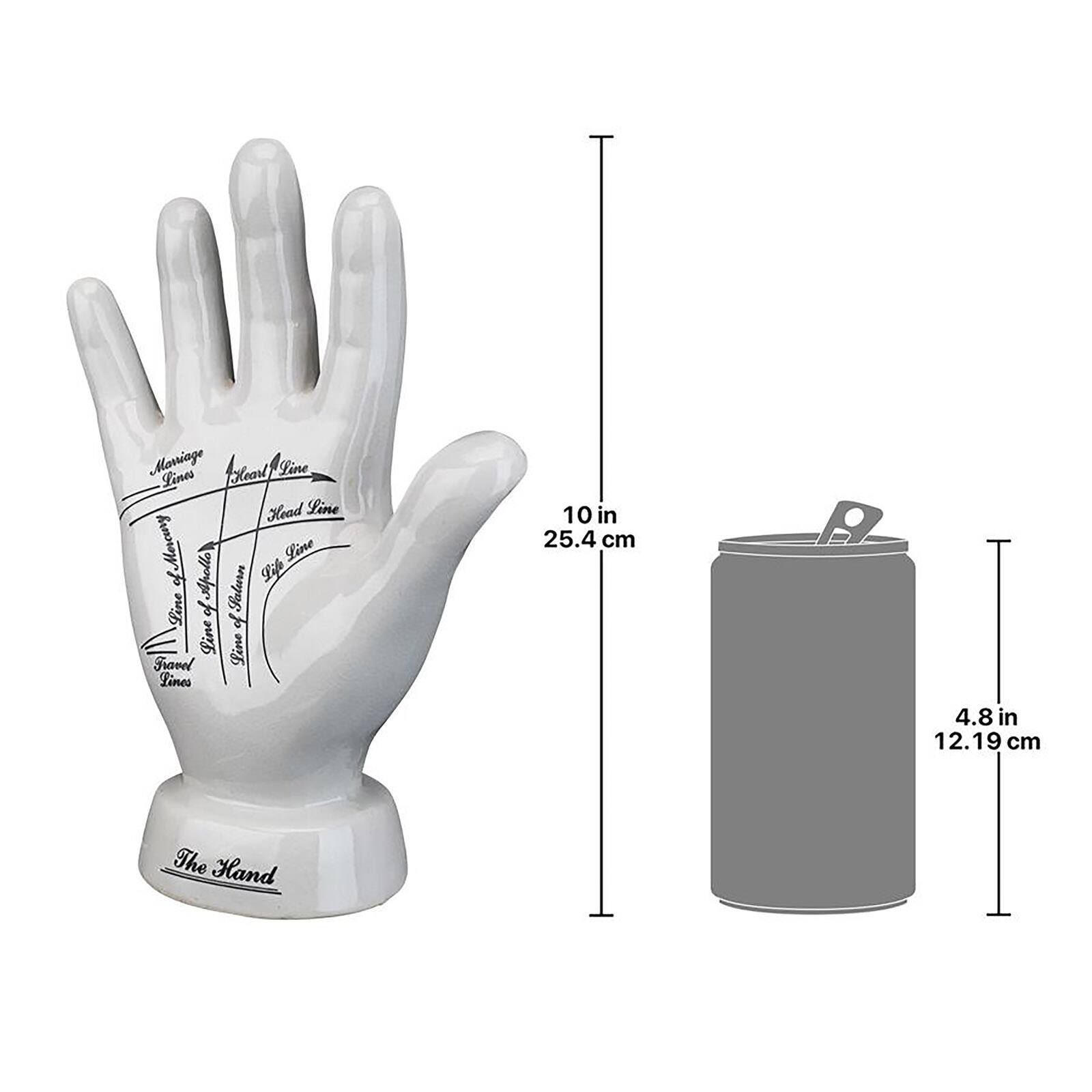 Design Toscano Porcelain Palmistry Hand