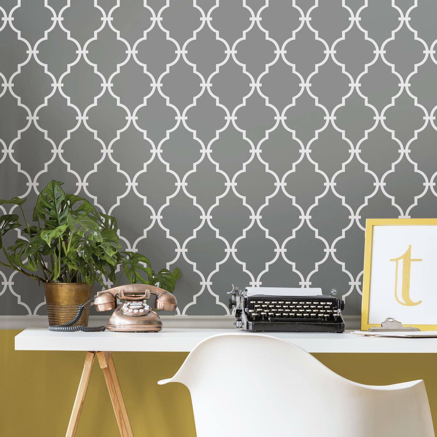 RoomMates Modern Trellis Peel &#x26; Stick Wallpaper