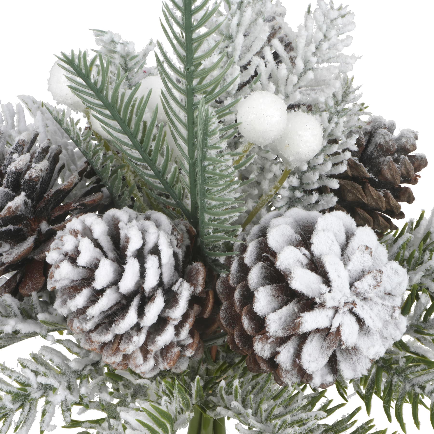 11.5&#x22; White Icy Pinecone &#x26; Berry Bouquet by Ashland&#xAE;