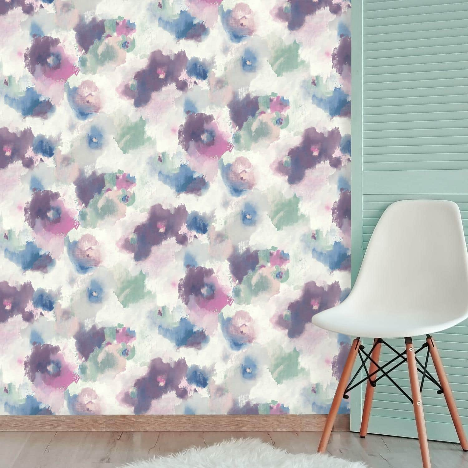 RoomMates Impressionist Floral Peel &#x26; Stick Wallpaper