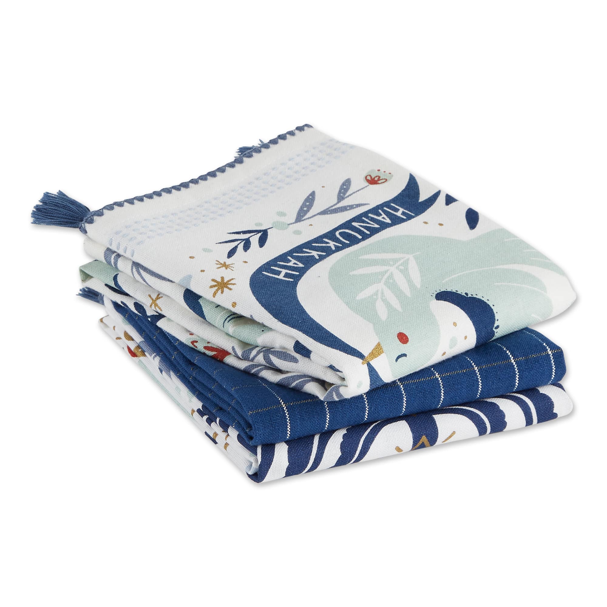 DII® Assorted Happy Hanukkah Dishtowel Set
