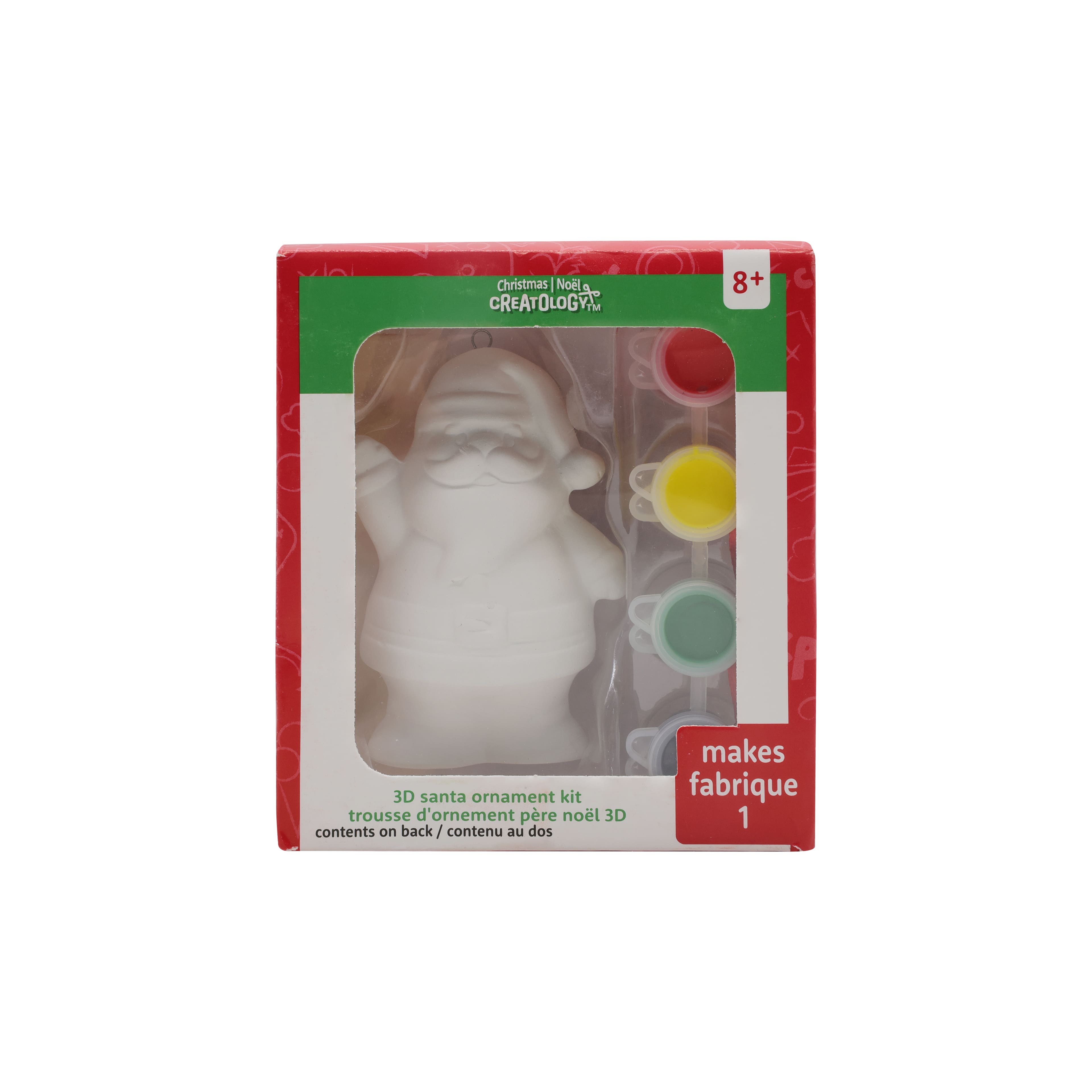 Santa Color Your Own Ceramic Ornament Kit by Creatology&#x2122;