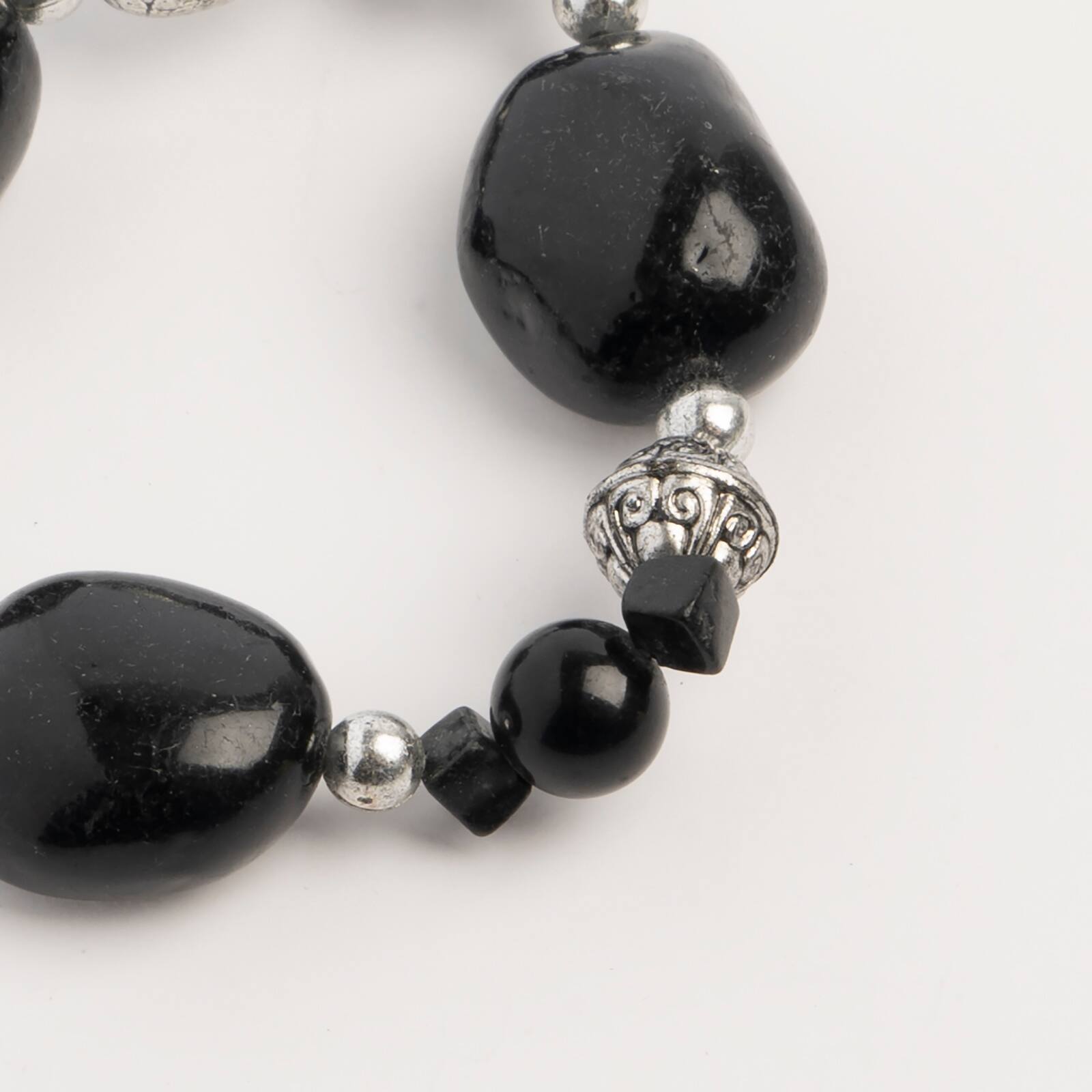 John Bead Onyx Dyed Black No.60 Natural Stone Bracelet