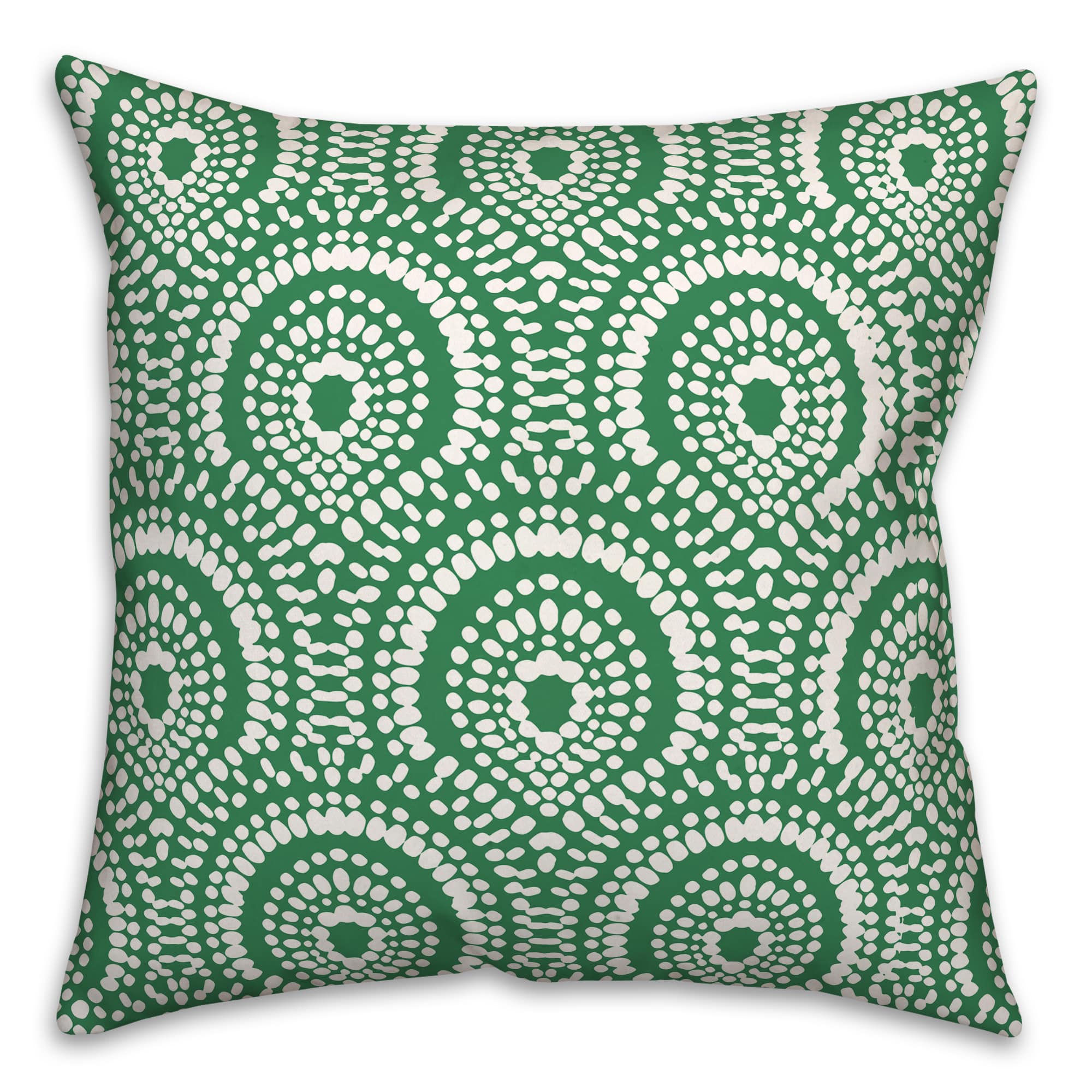 18&#x22; x 18&#x22; Fan Pattern Indoor/Outdoor Throw Pillow