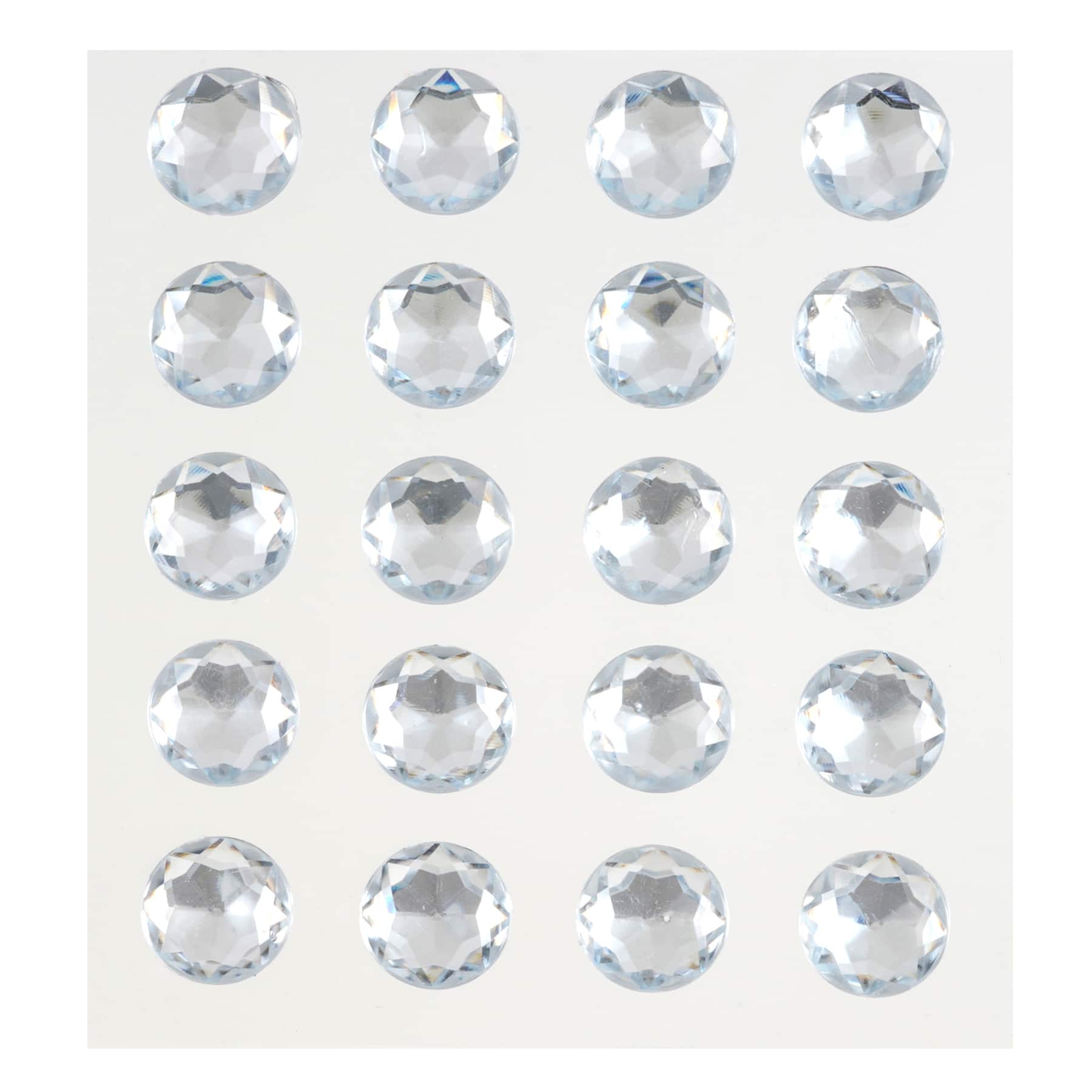 12 Packs: 20 ct. (240 total) 16mm Clear Rhinestone Stickers by Recollections™