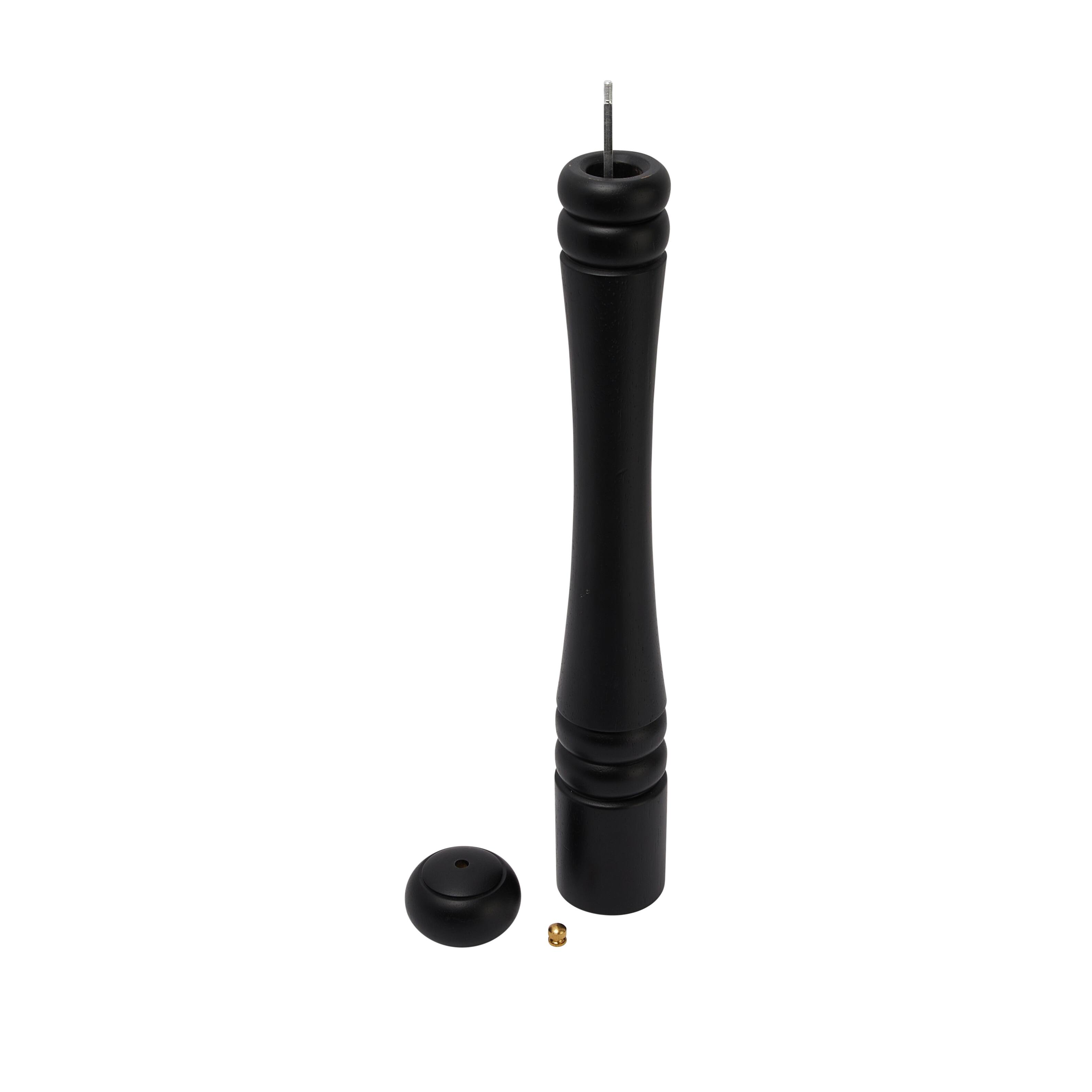Hello Honey® Matte Black Modern Wood Salt & Pepper Mill
