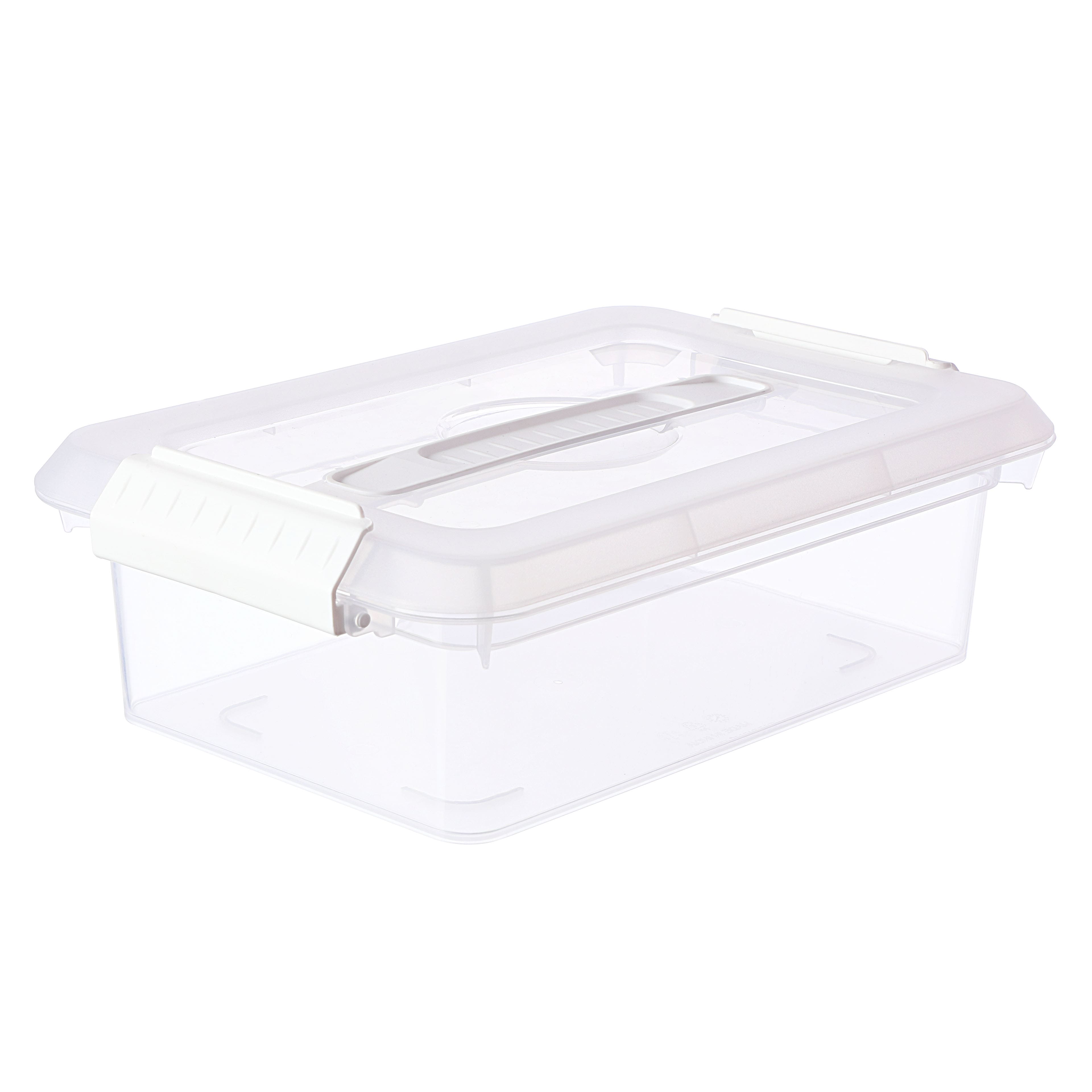 Storex Plastic Cubby Bins Small Size 5 28 x 7 1316 x 12 216 Crystal Clear  Carton Of 5 - Office Depot