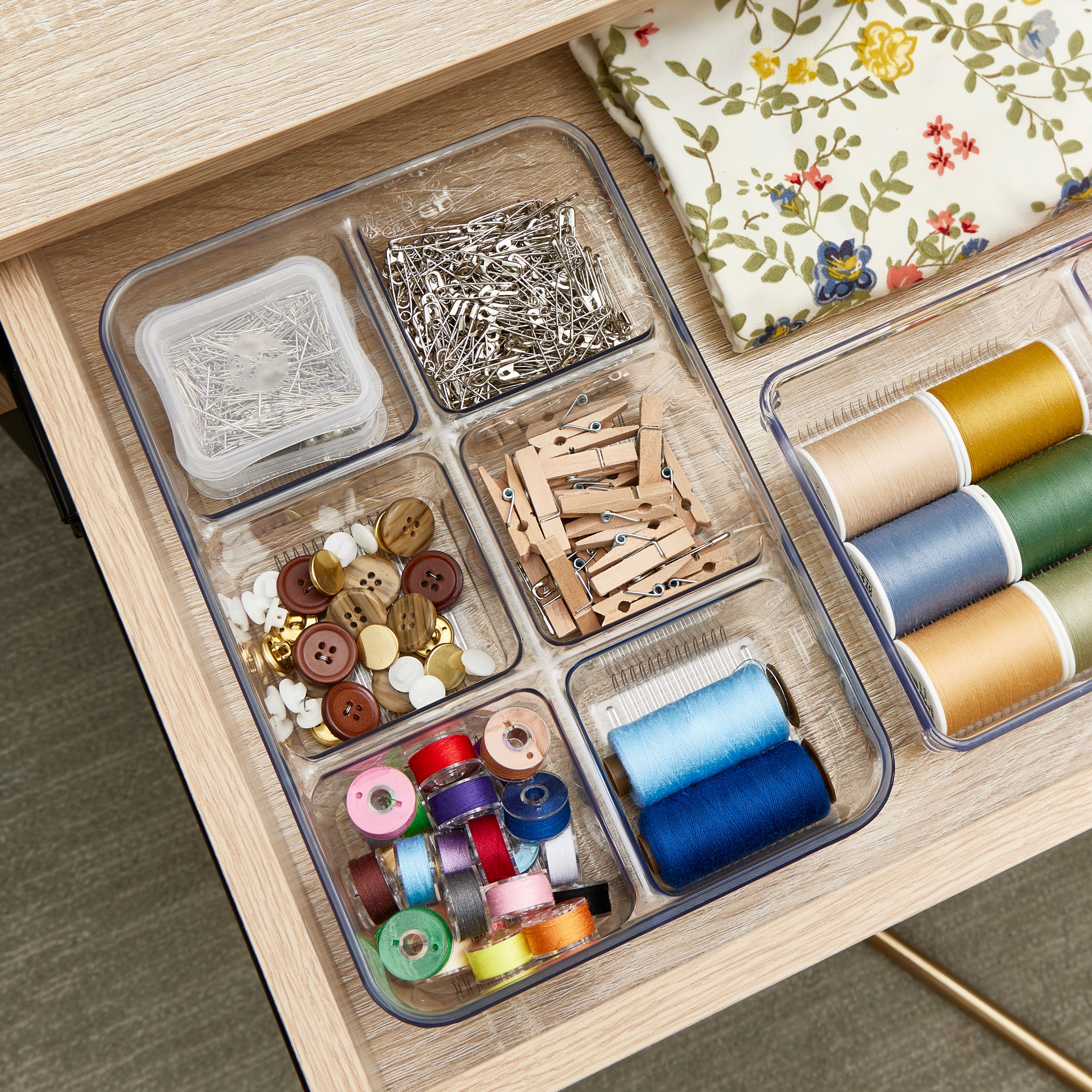 6 Compartment Drawer Organizer