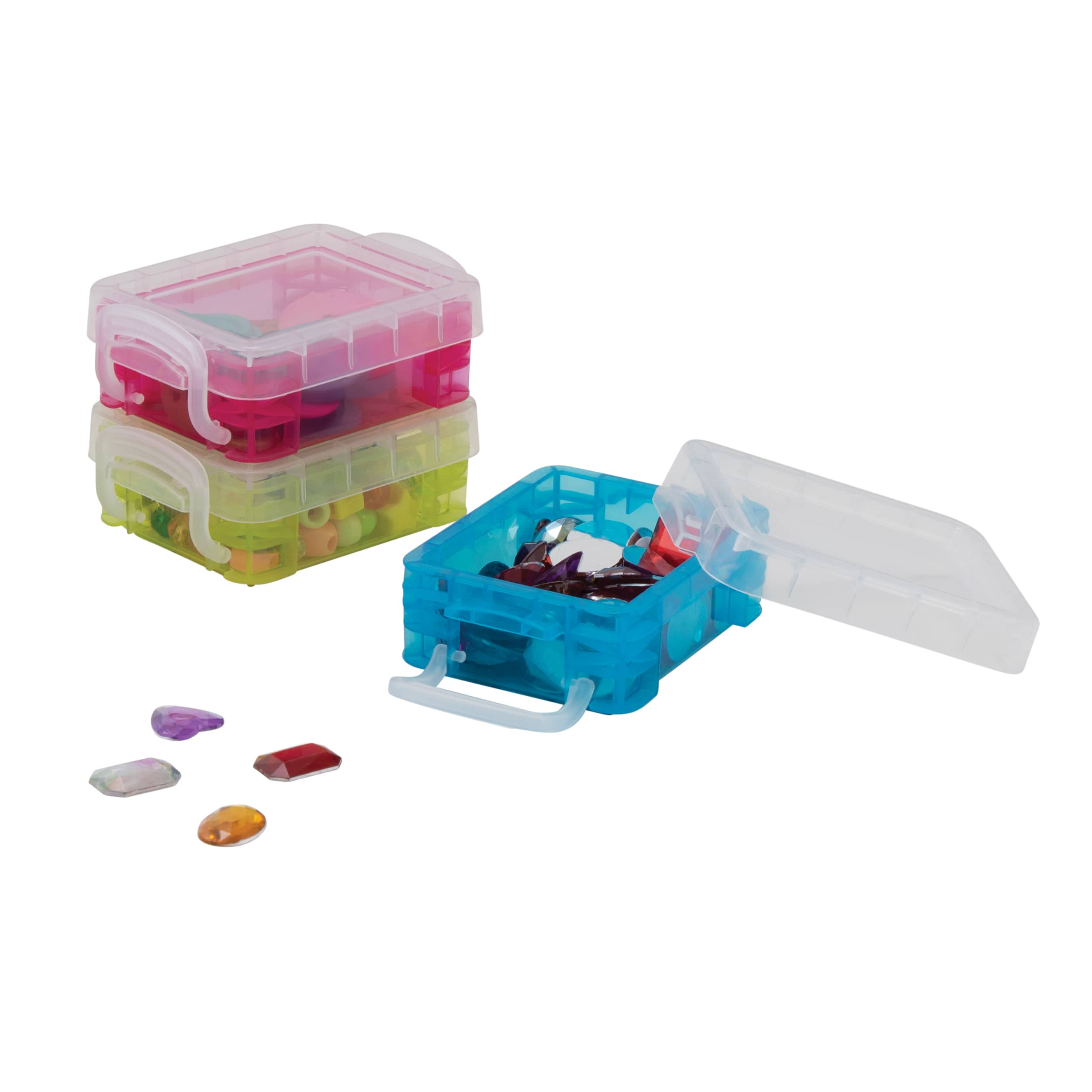 Multicolor Bitty Boxes by Simply Tidy™, 3ct.
