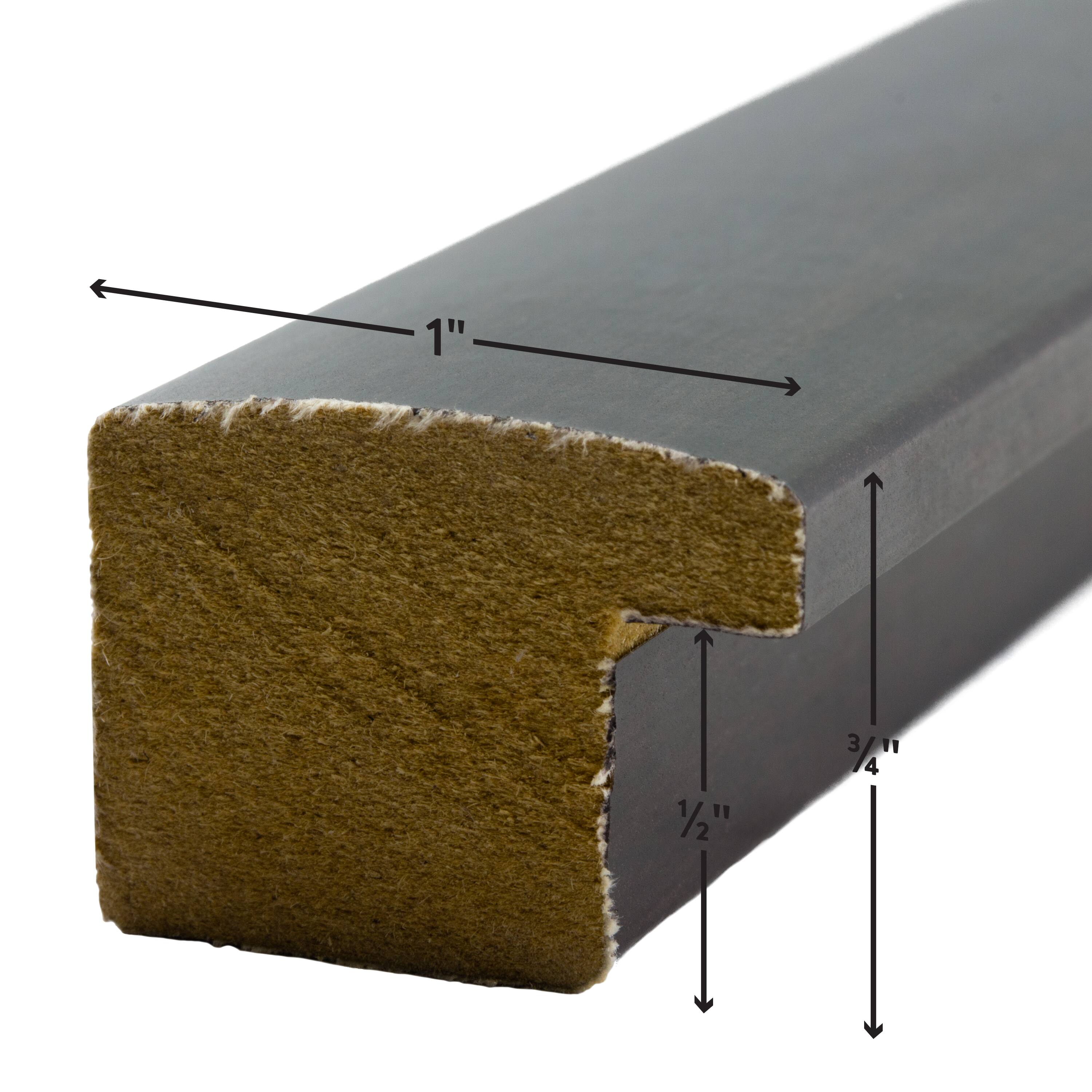 Craig Frames Contemporary Brazilian Walnut Picture Frame with Mat