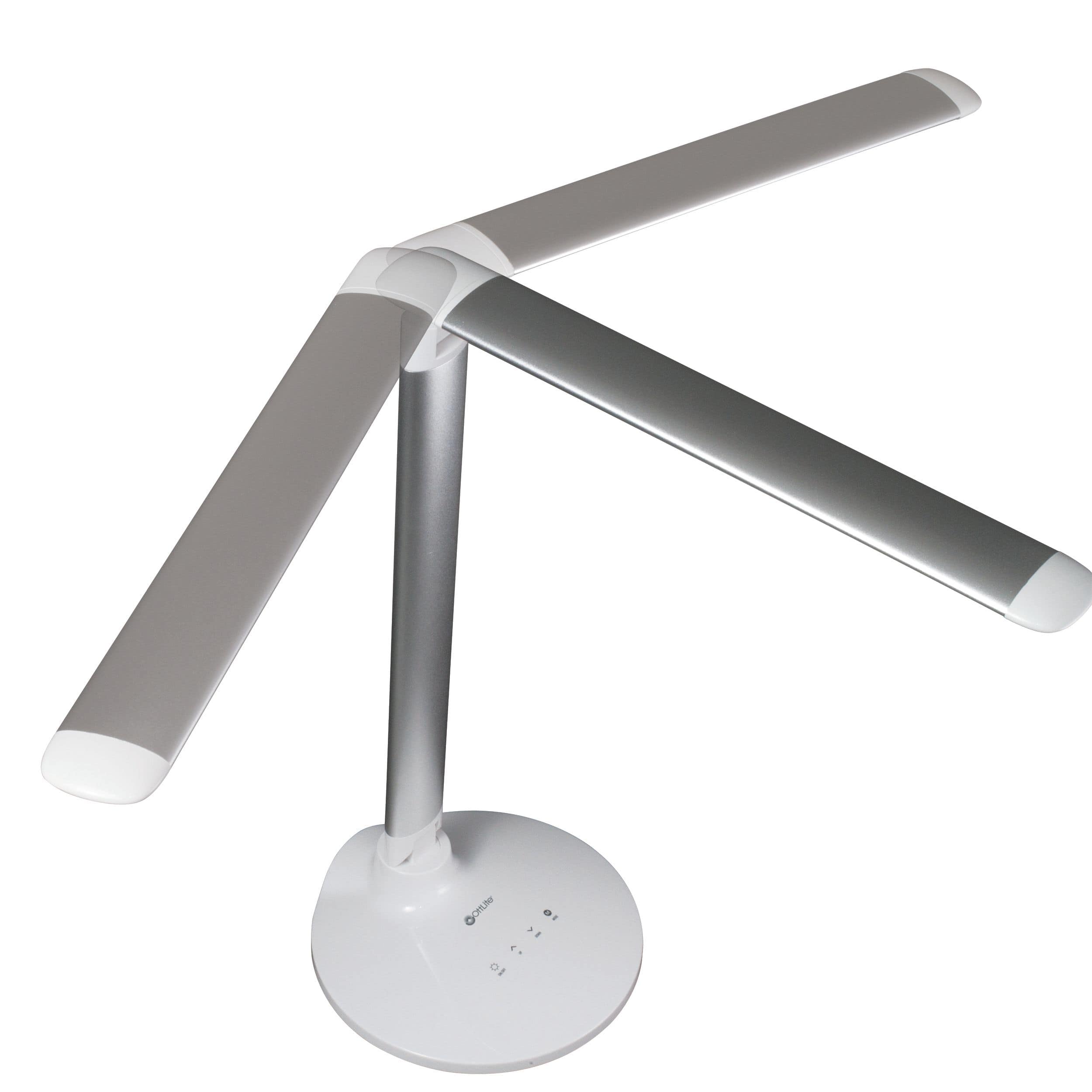 OttLite Wellness Series 29" White Command LED Desk Lamp with Voice Assistant