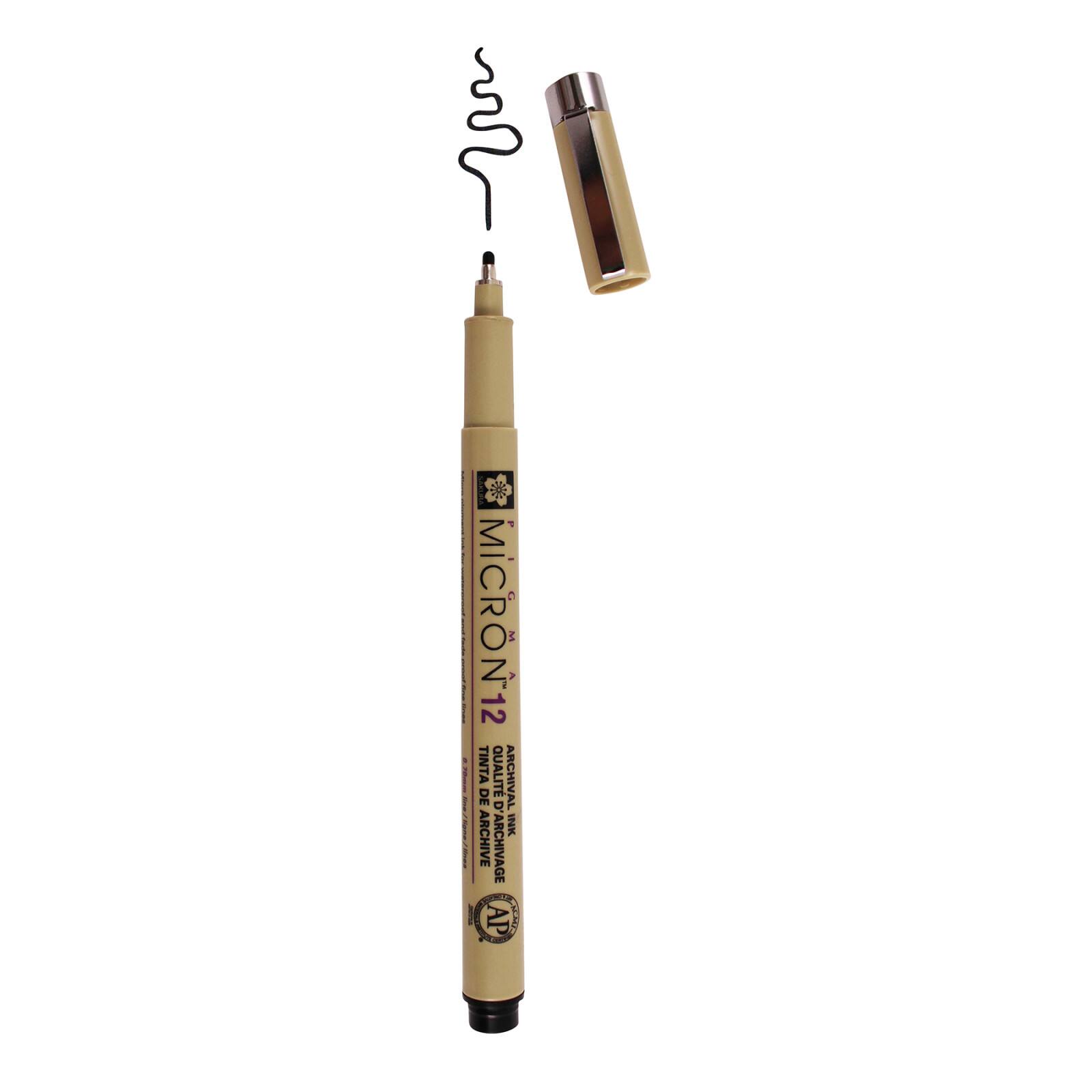 Pigma&#xAE; Micron&#x2122; 12 Black Ink Pen