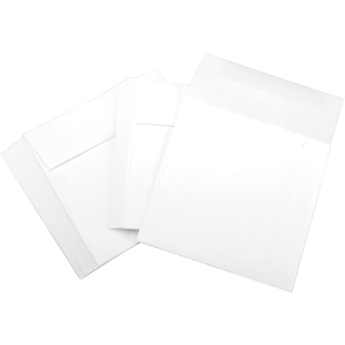 Leader Paper Products 6" x 6" White Envelopes, 25ct.