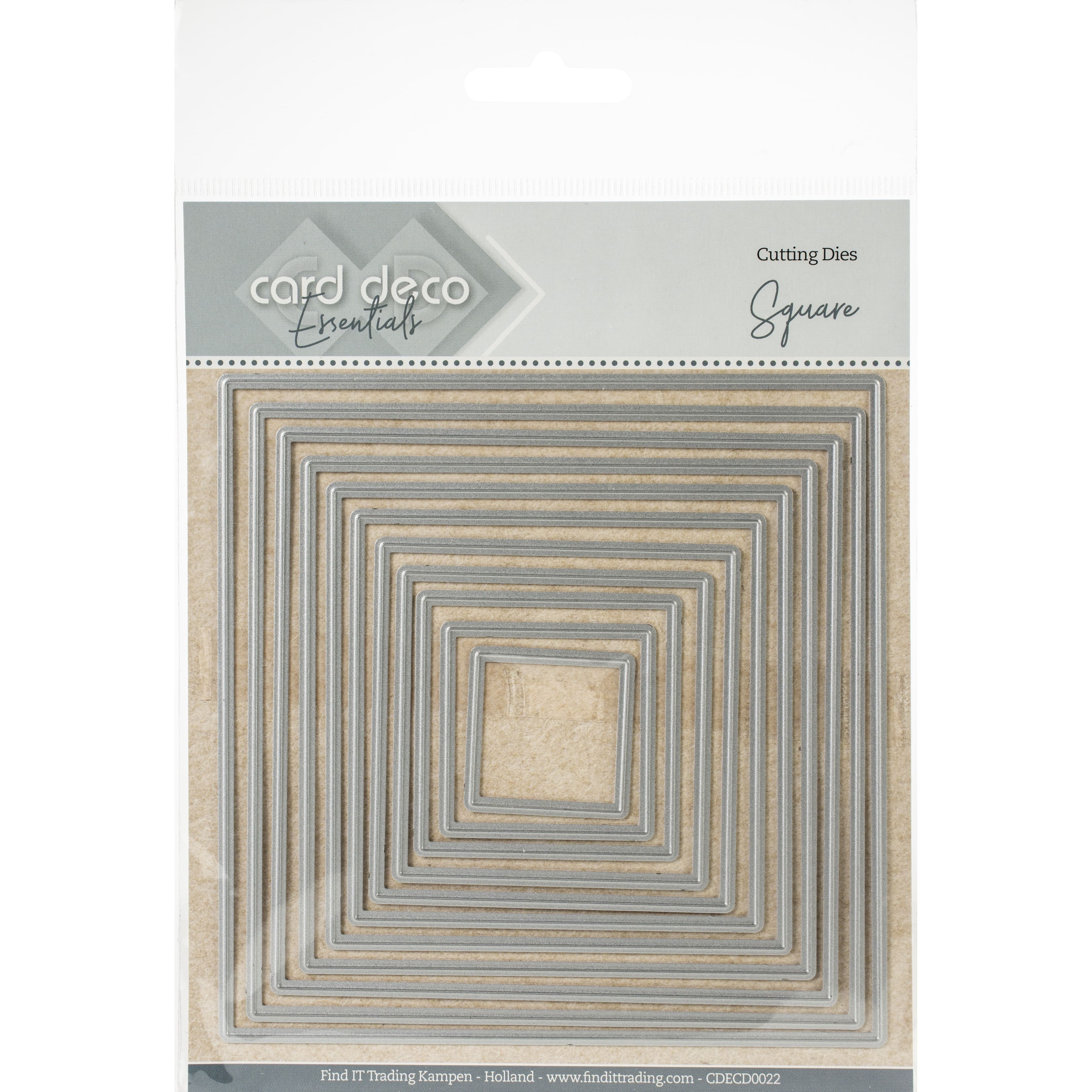 Find It Trading Card Deco Essentials Nesting Cutting Dies-Square